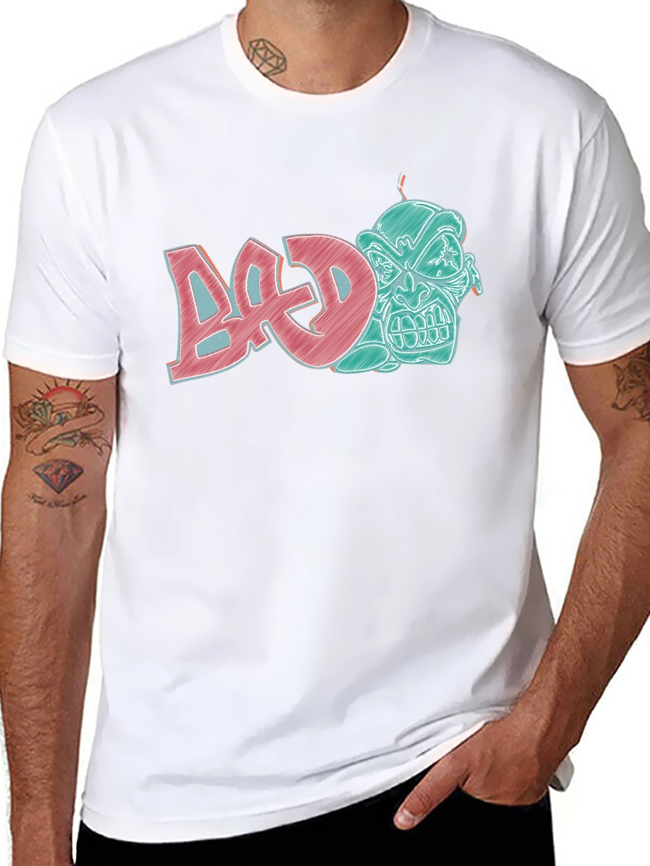 Edgy Graphic T-Shirt - BAD