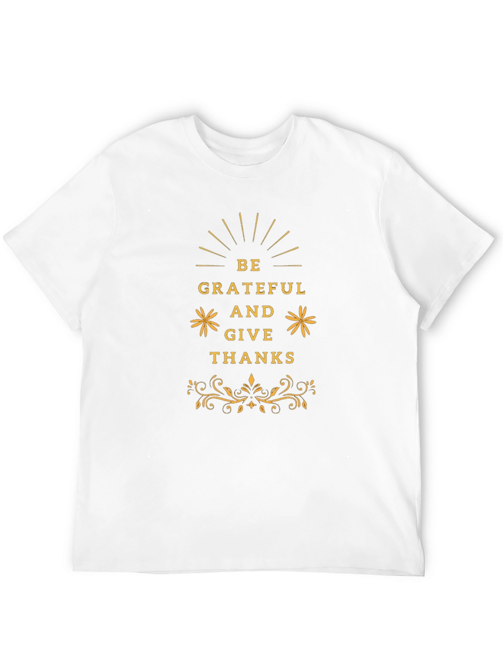 Be Grateful Thanksgiving Graphic Tee - Black