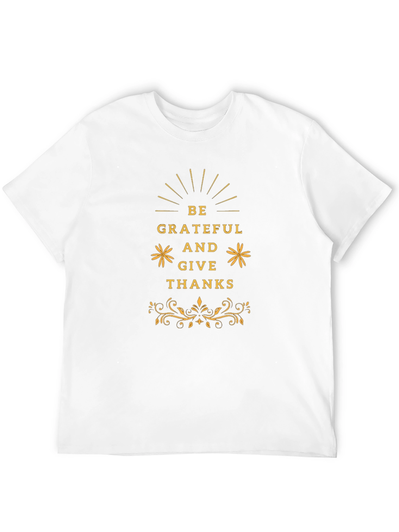 Be Grateful Thanksgiving Graphic Tee - Black
