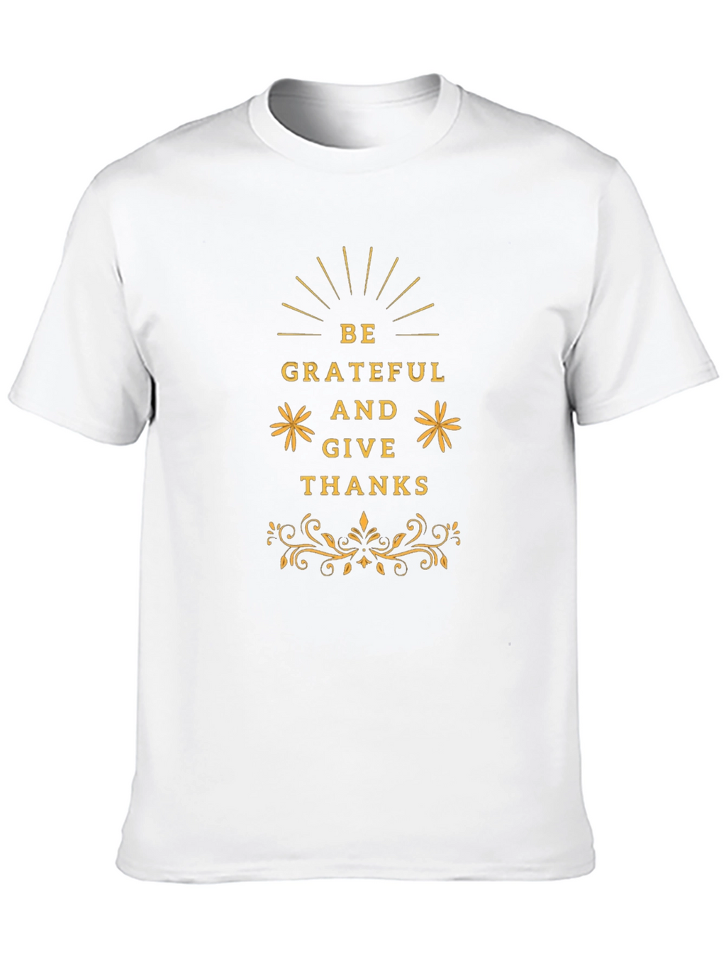 Be Grateful Thanksgiving Graphic Tee - Black
