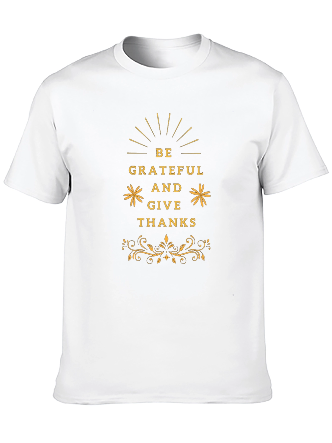 Be Grateful Thanksgiving Graphic Tee - Black