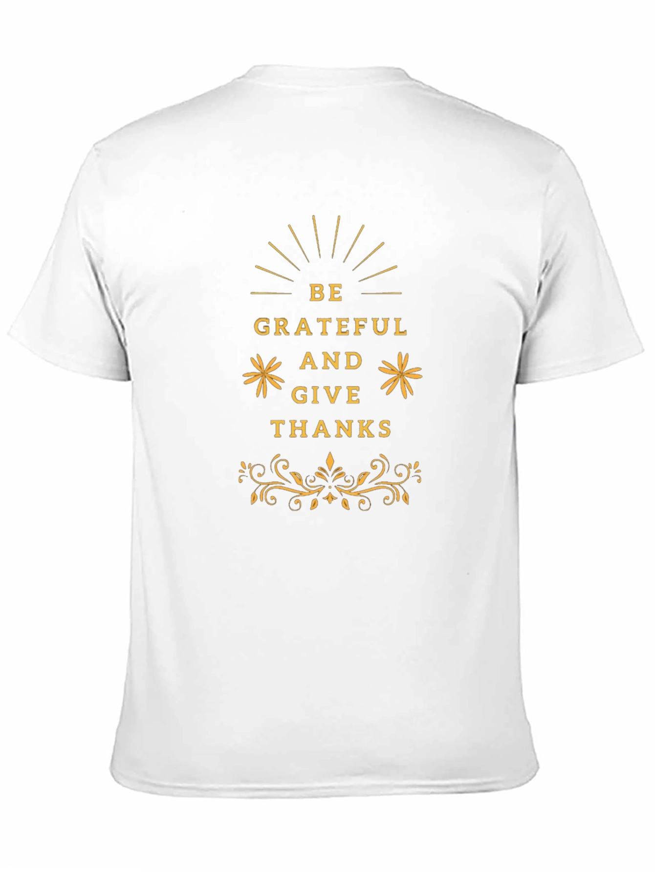 Be Grateful Thanksgiving Graphic Tee - Black