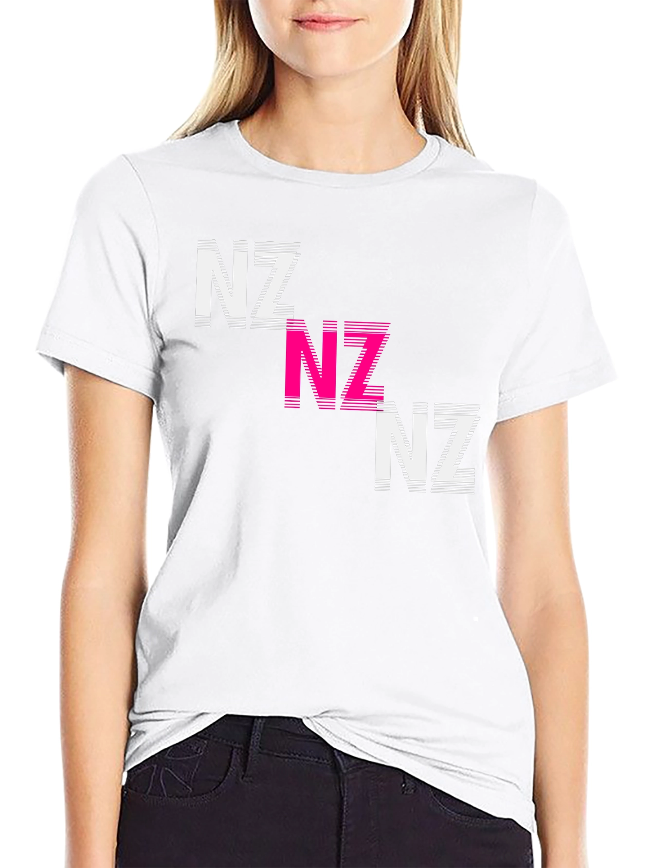 Stylish NZ Graphic Tee - Casual Black Cotton T-Shirt