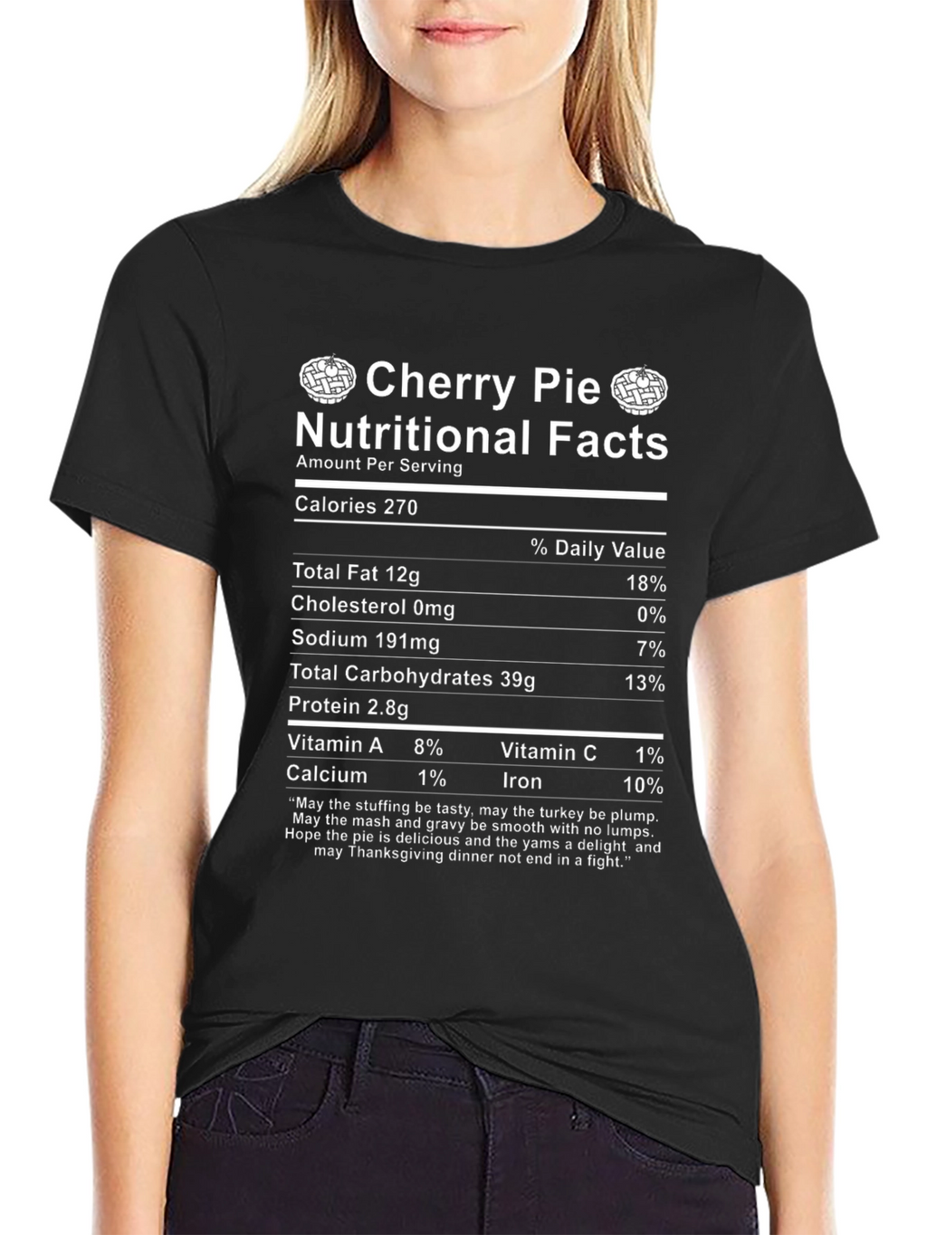 Cherry Pie Nutritional Facts T-Shirt
