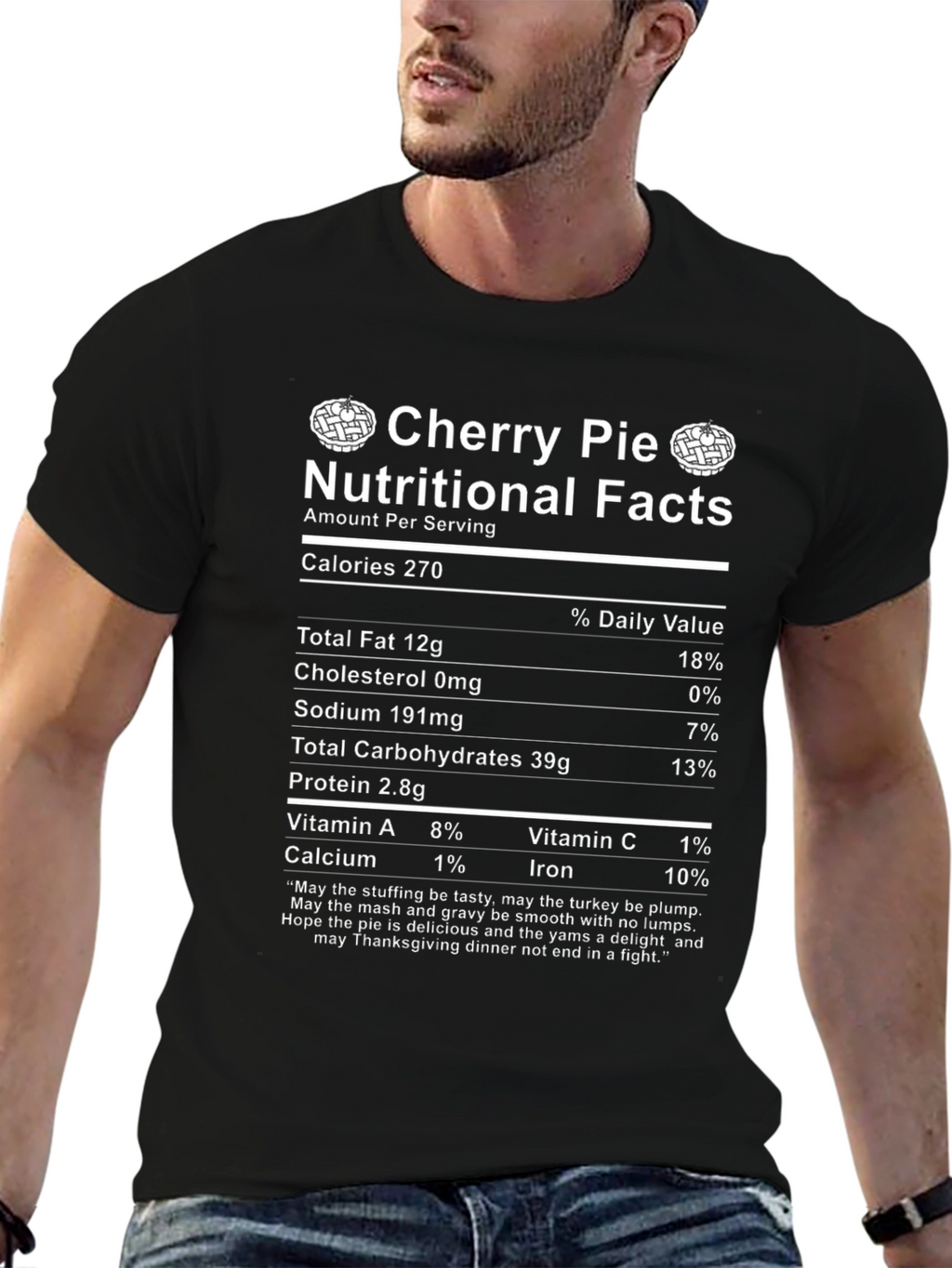 Cherry Pie Nutritional Facts T-Shirt