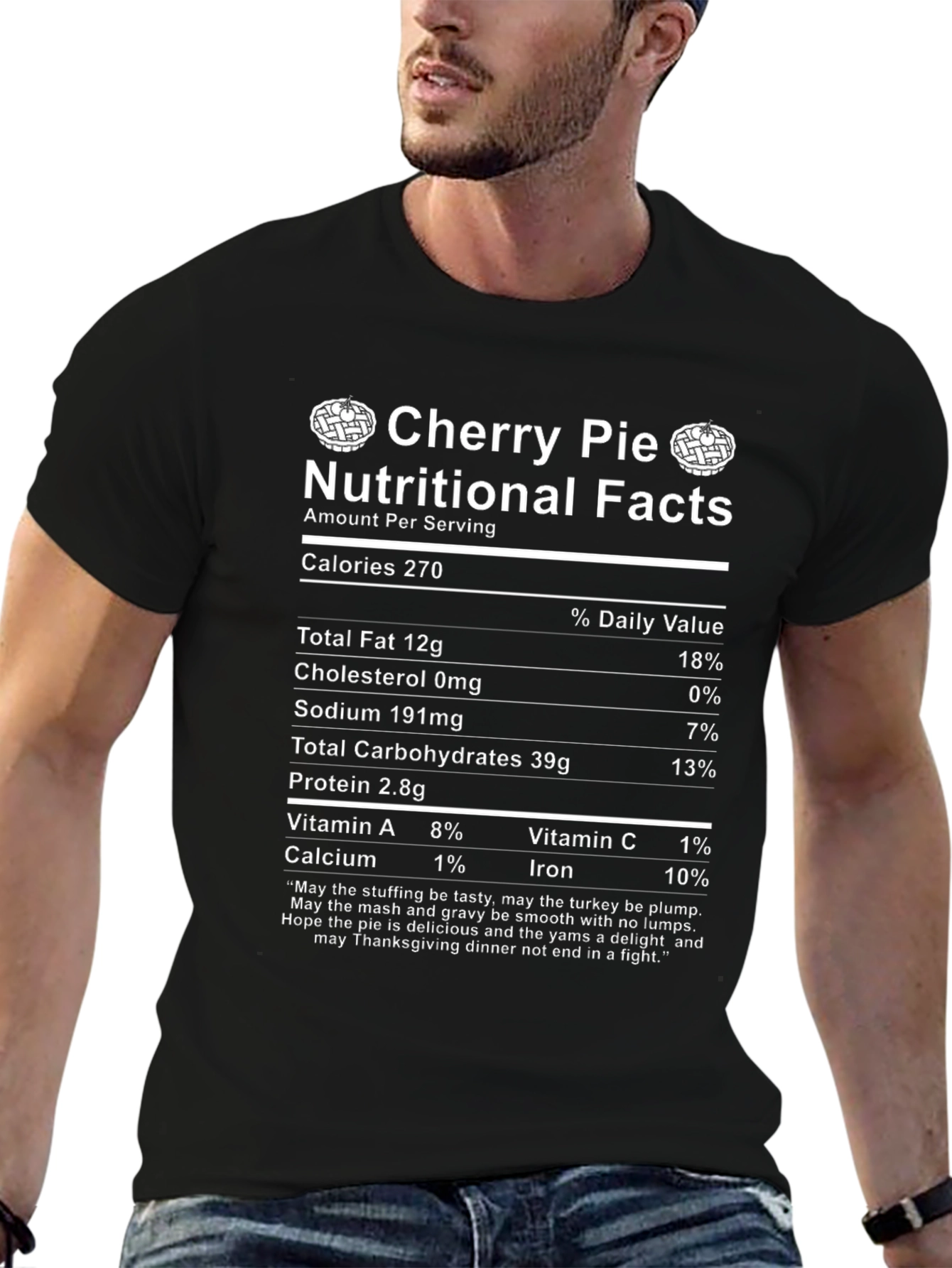 Cherry Pie Nutritional Facts T-Shirt