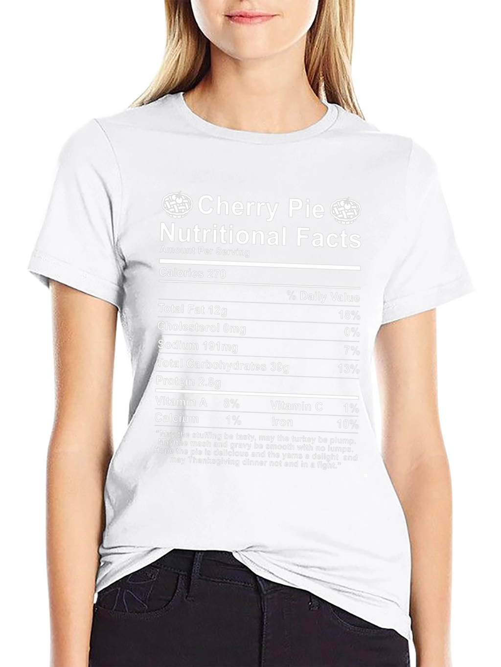 Cherry Pie Nutritional Facts T-Shirt