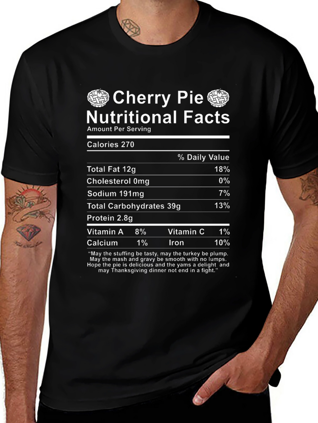 Cherry Pie Nutritional Facts T-Shirt