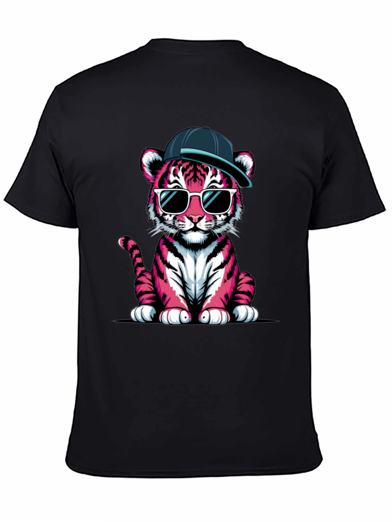 Cool Pink Tiger Graphic Tee