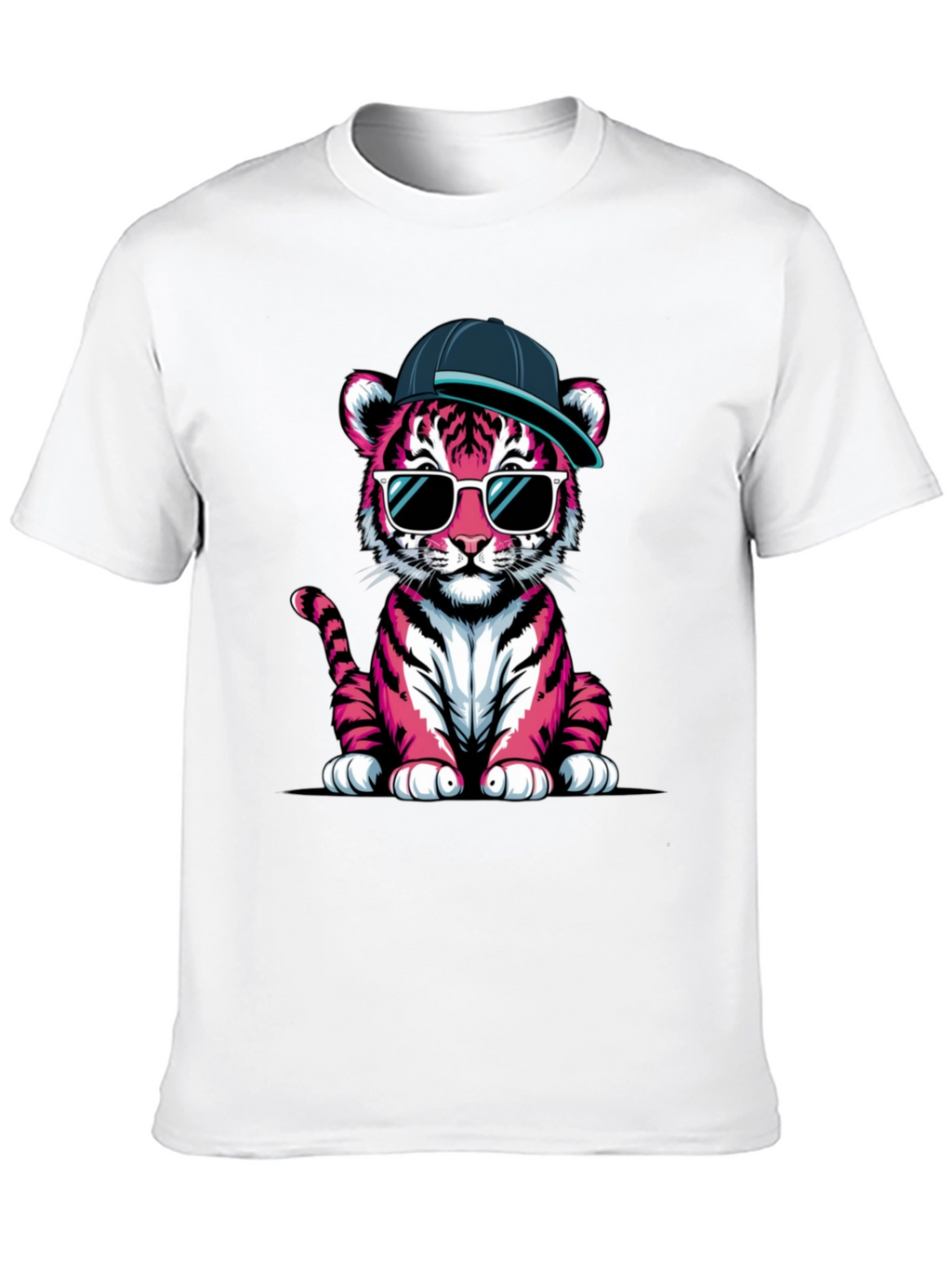 Cool Pink Tiger Graphic Tee