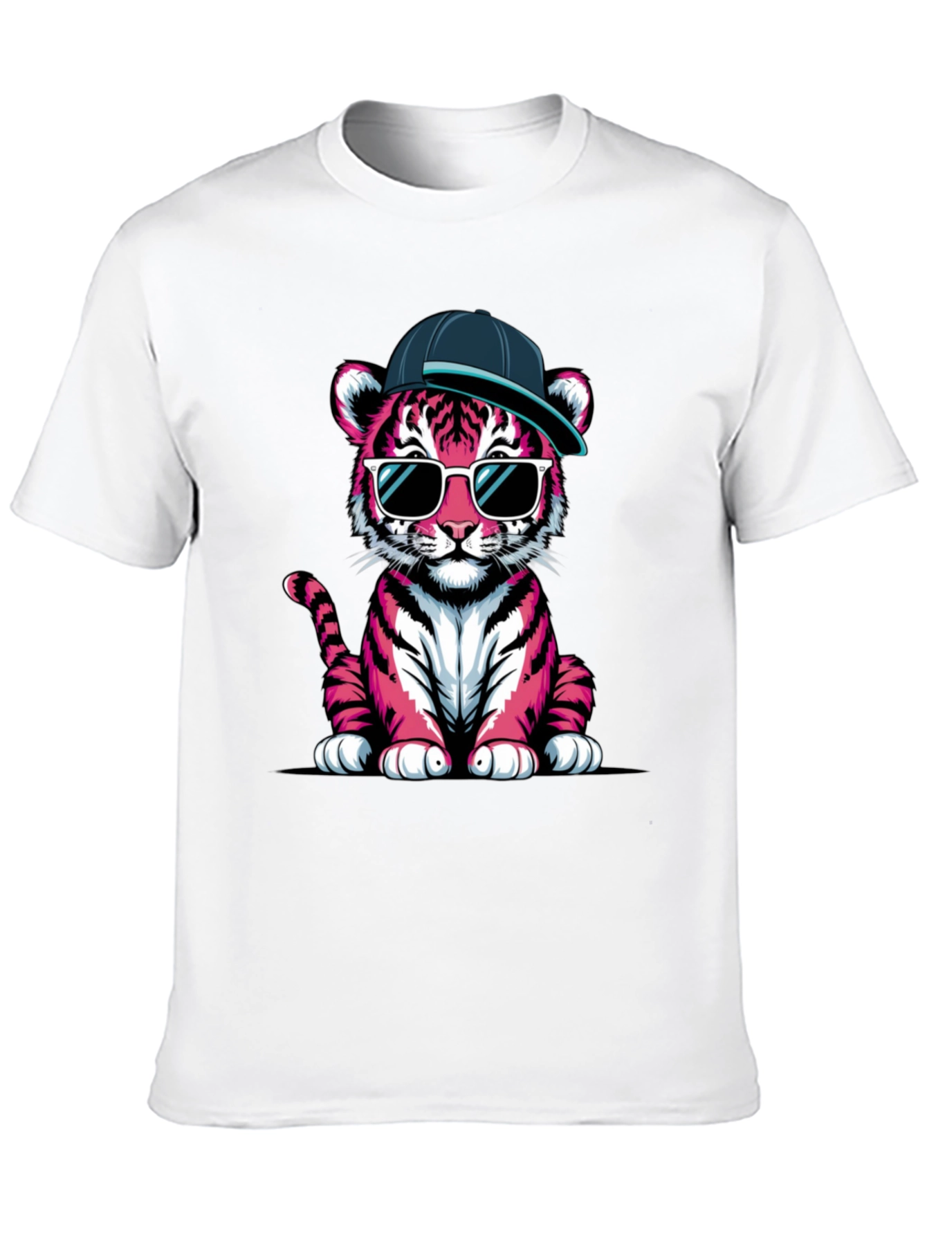 Cool Pink Tiger Graphic Tee