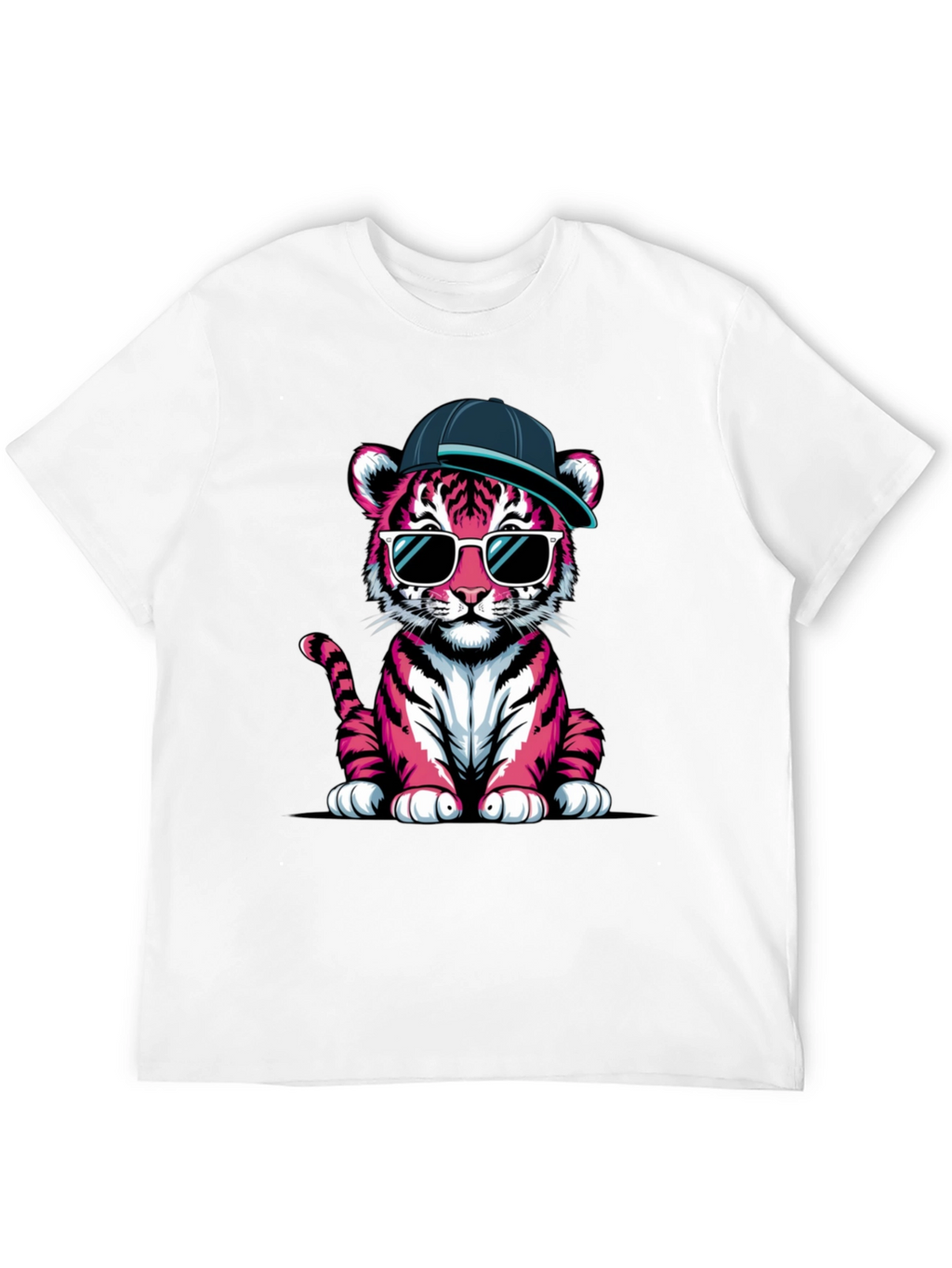 Cool Pink Tiger Graphic Tee