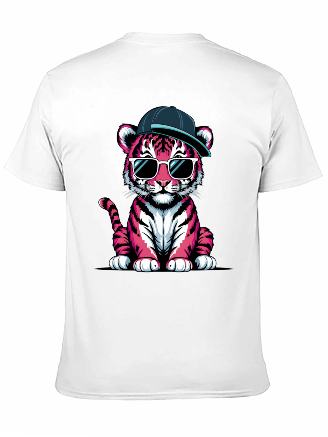 Cool Pink Tiger Graphic Tee