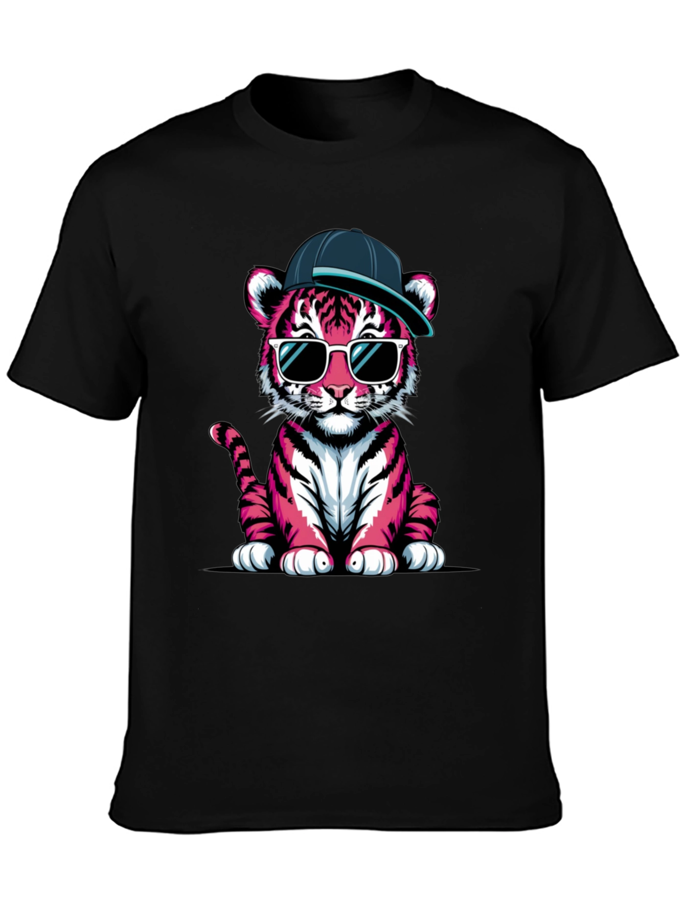 Cool Pink Tiger Graphic Tee