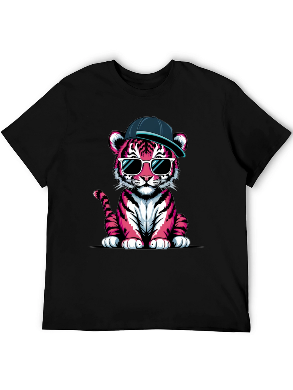 Cool Pink Tiger Graphic Tee
