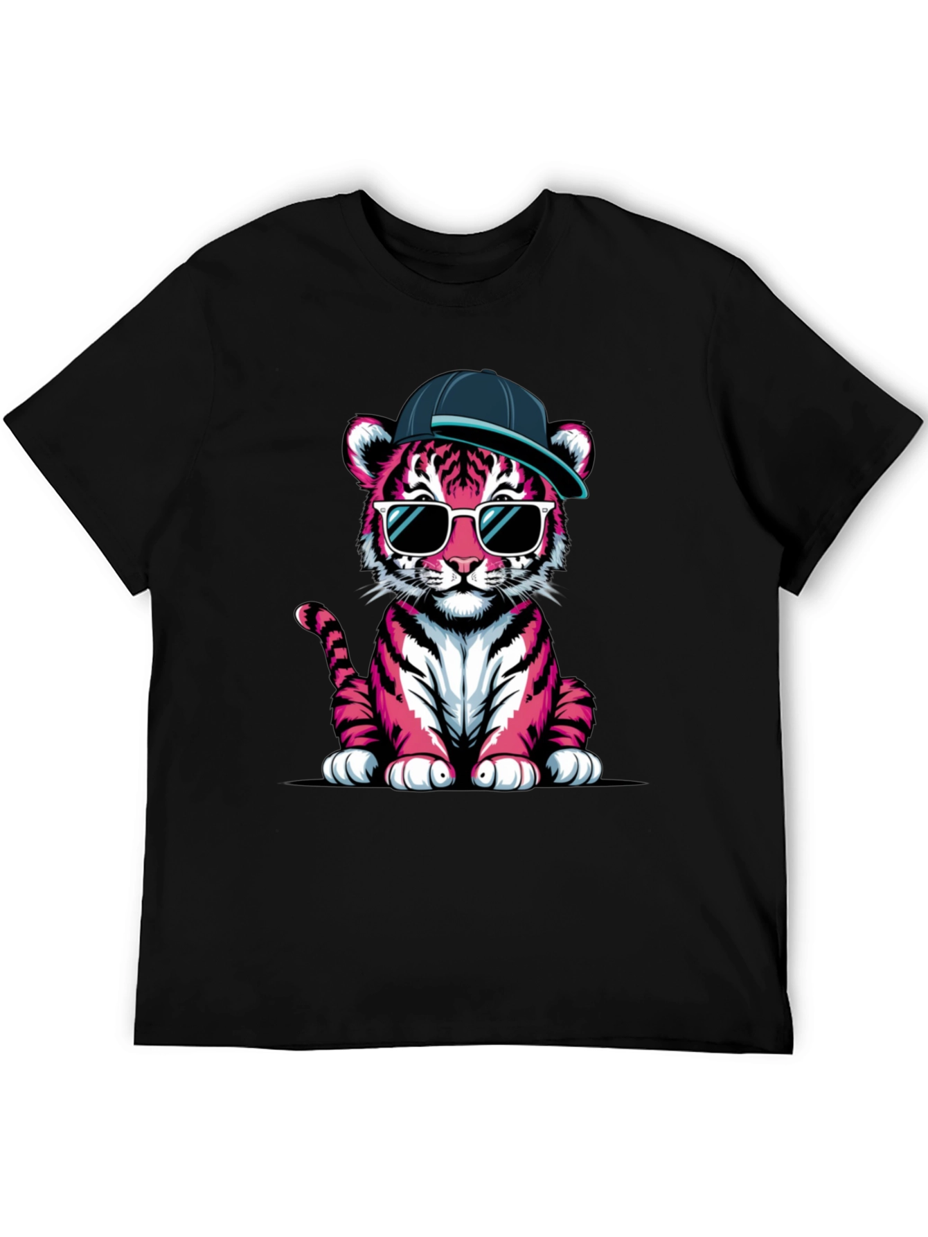 Cool Pink Tiger Graphic Tee
