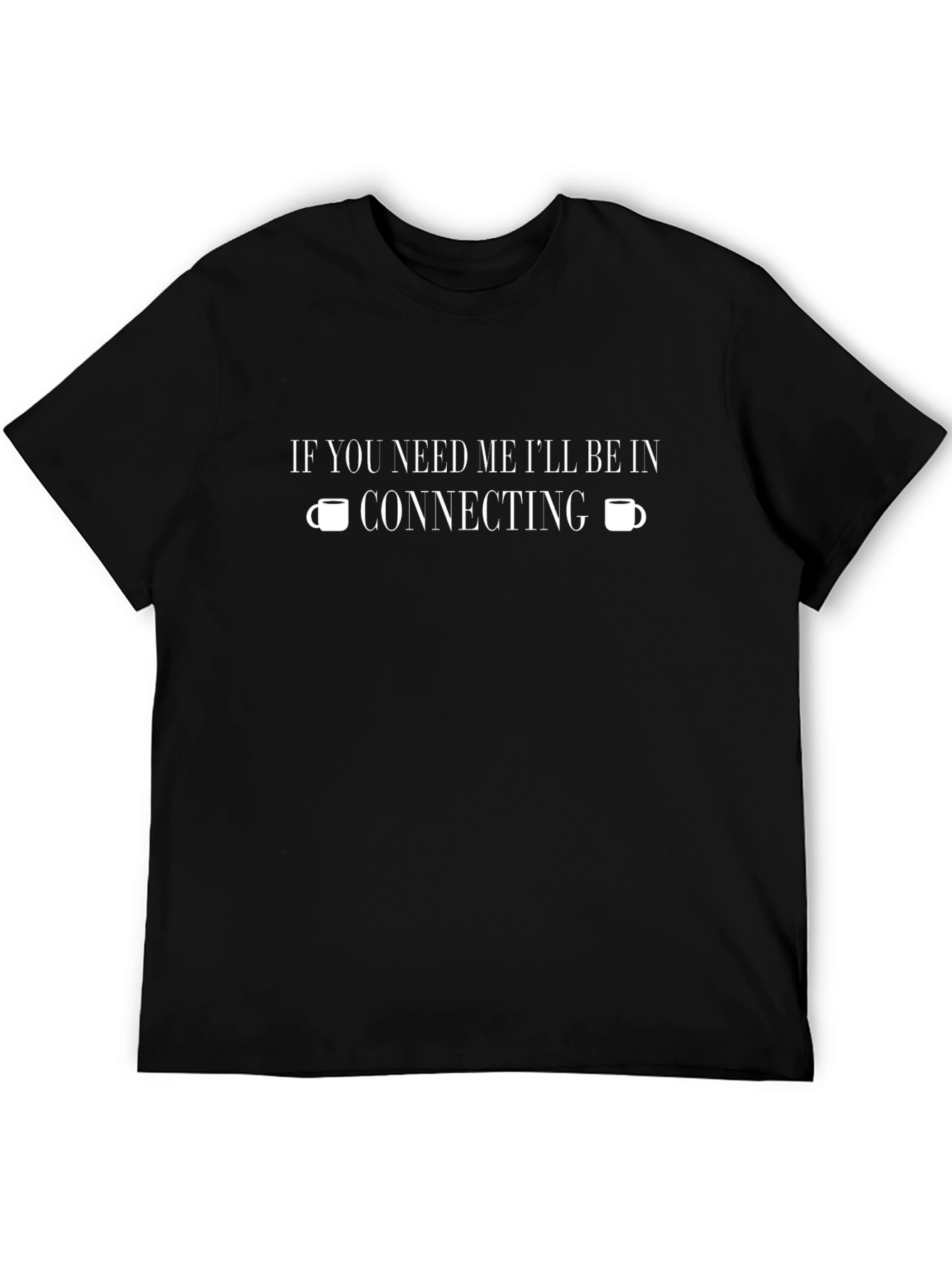 Connecting Coffee T-Shirt - Novelty Tee