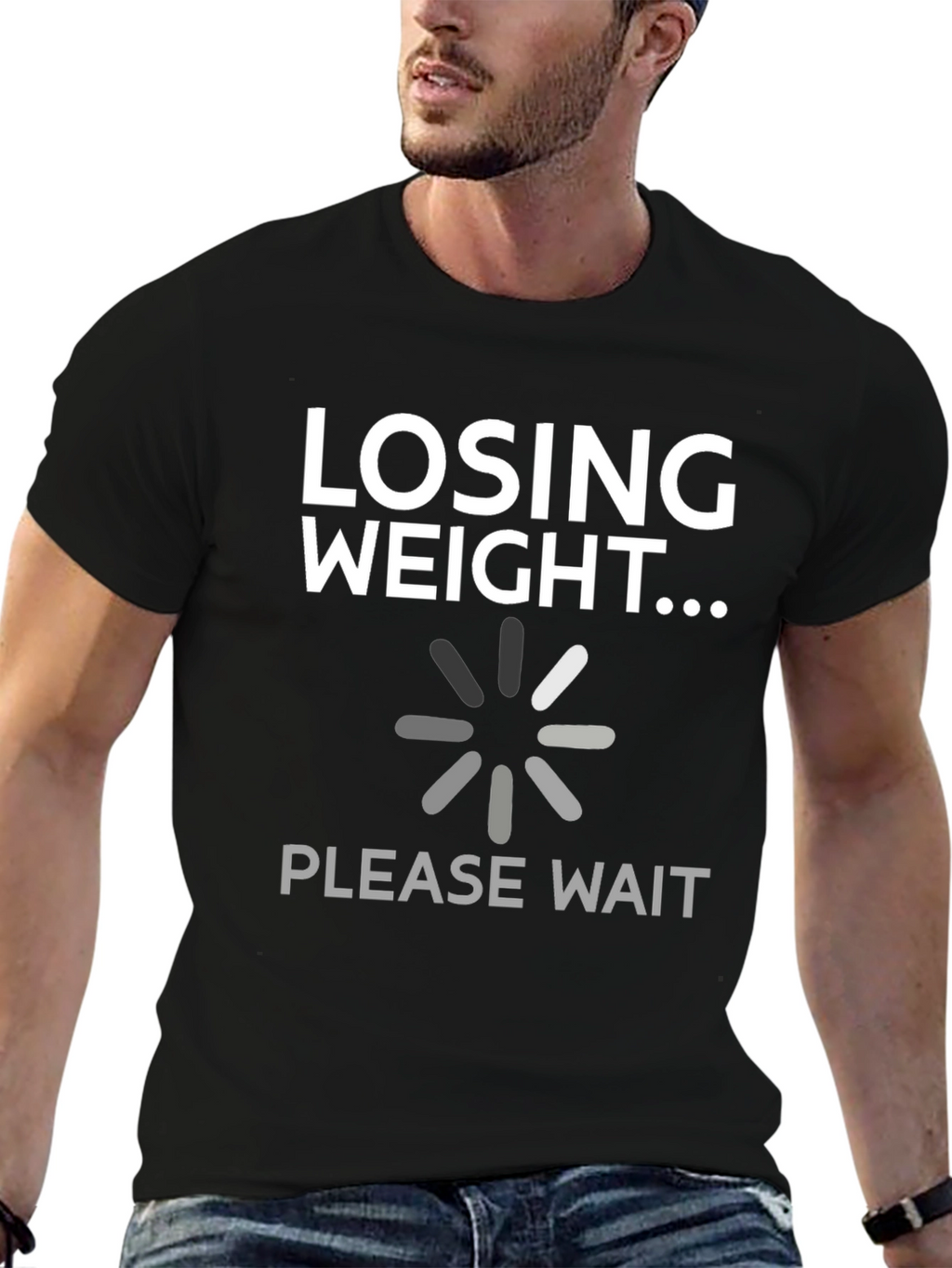 Losing Weight Funny Graphic Tee Shirt