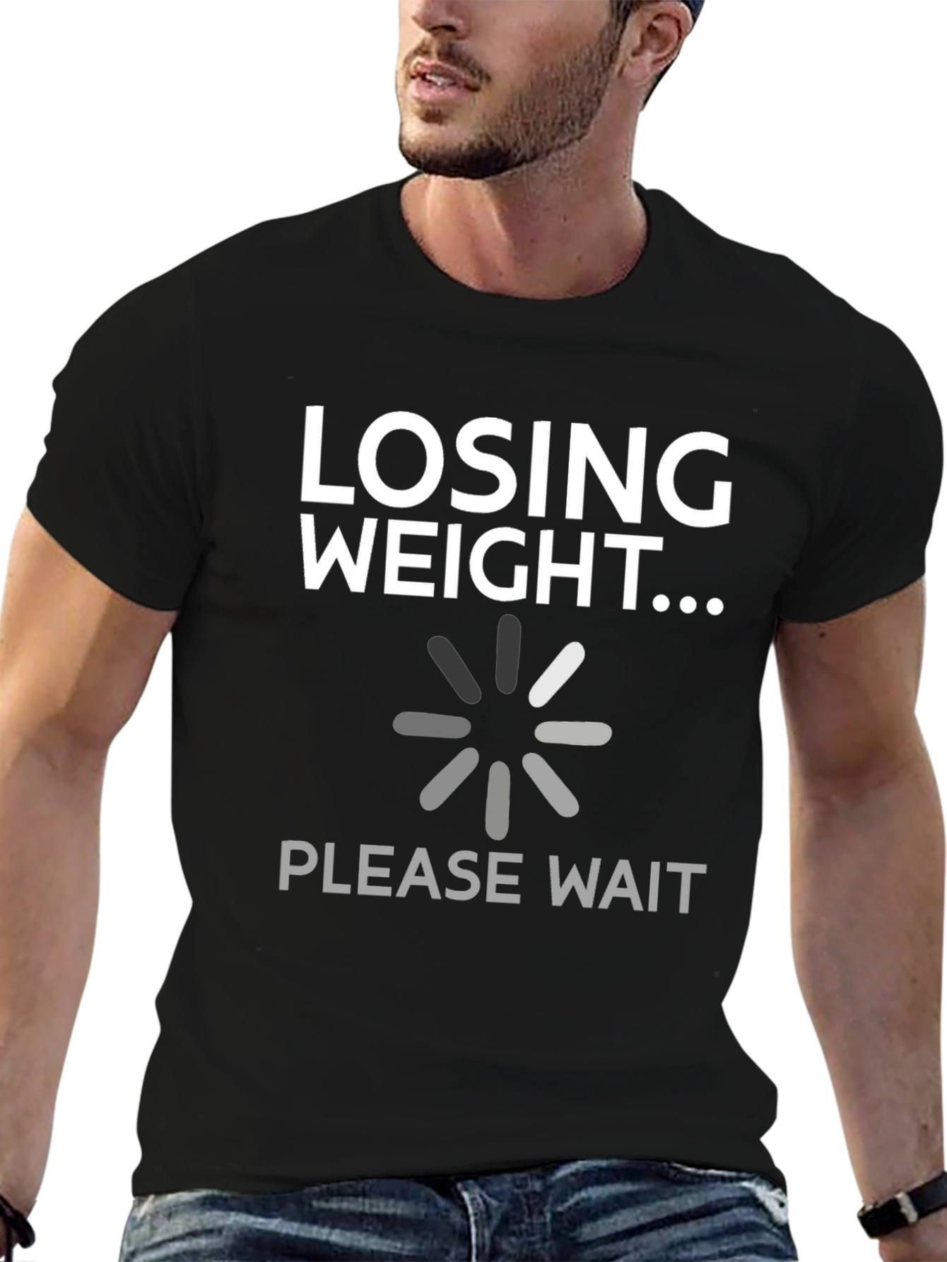 Losing Weight Funny Graphic Tee Shirt