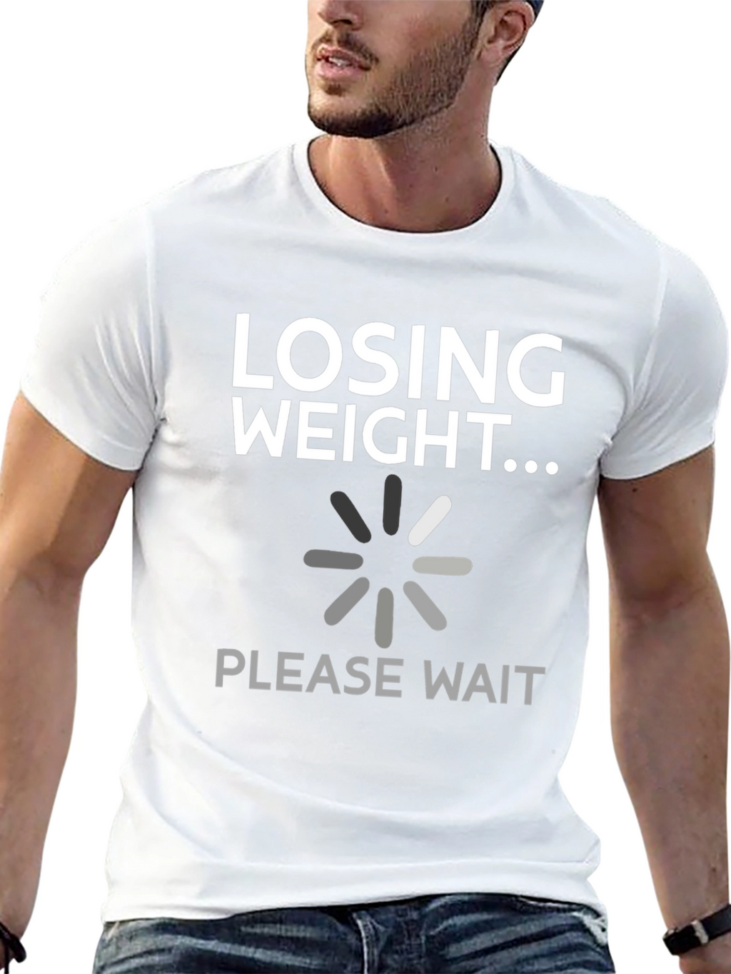 Losing Weight Funny Graphic Tee Shirt