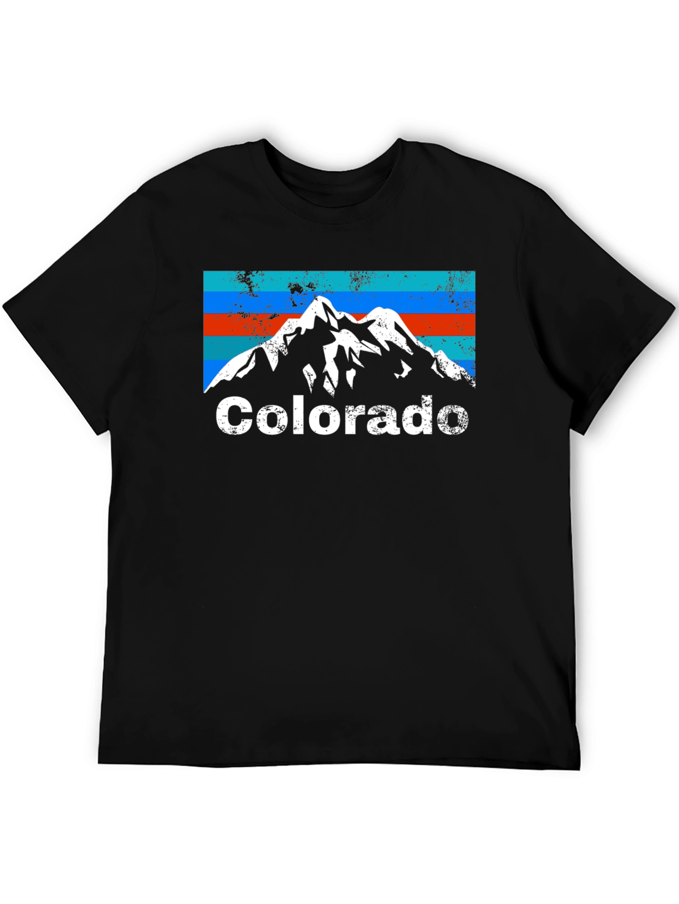 Colorado Mountain Graphic Tee - Retro Style