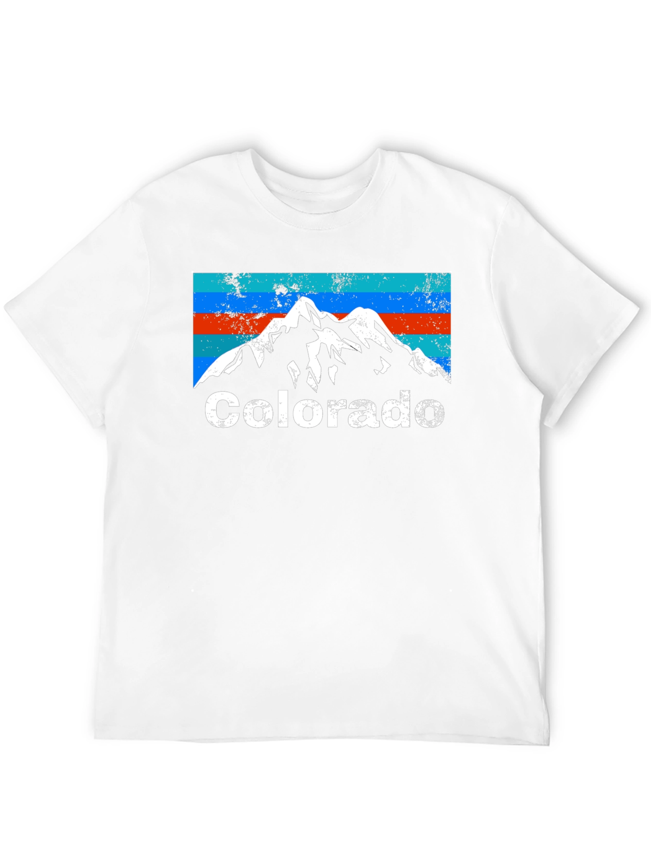 Colorado Mountain Graphic Tee - Retro Style