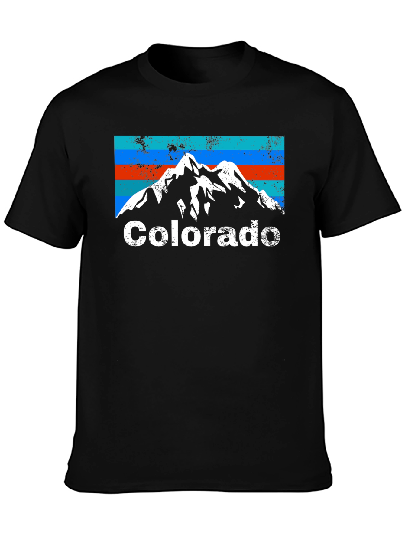 Colorado Mountain Graphic Tee - Retro Style