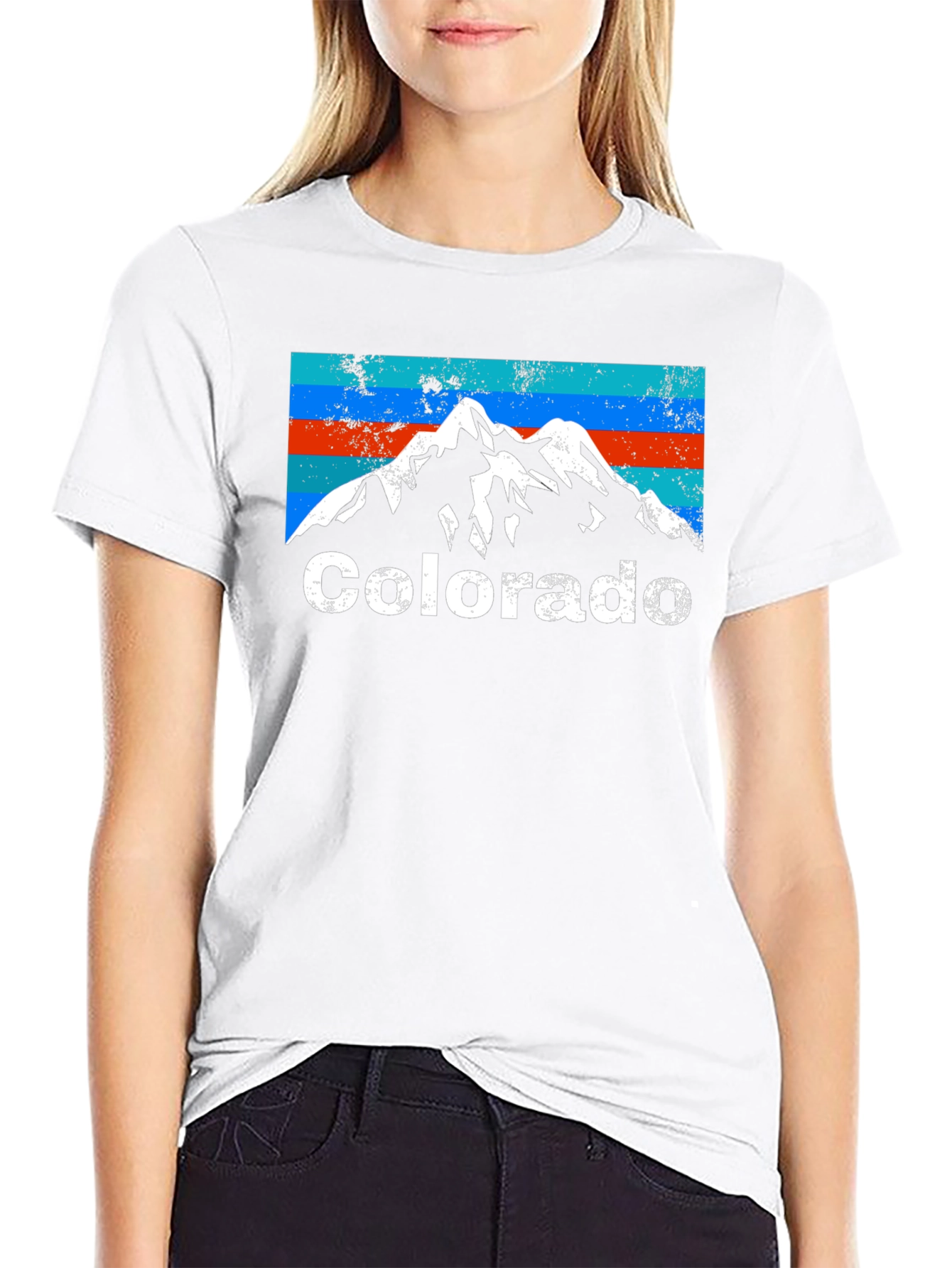 Colorado Mountain Graphic Tee - Retro Style