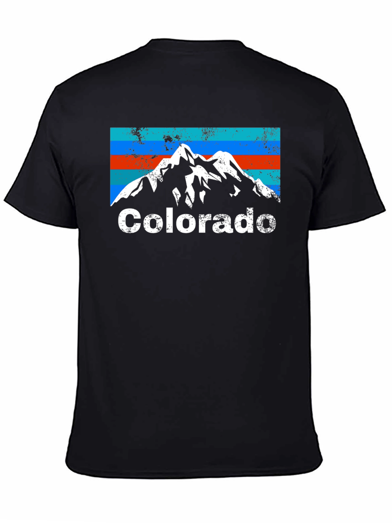Colorado Mountain Graphic Tee - Retro Style