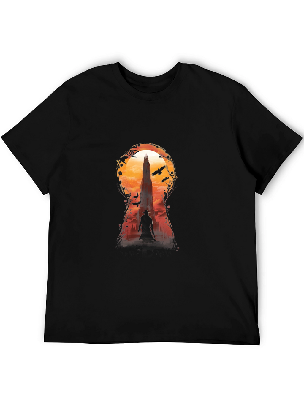Dark Tower Keyhole Graphic Tee - Black