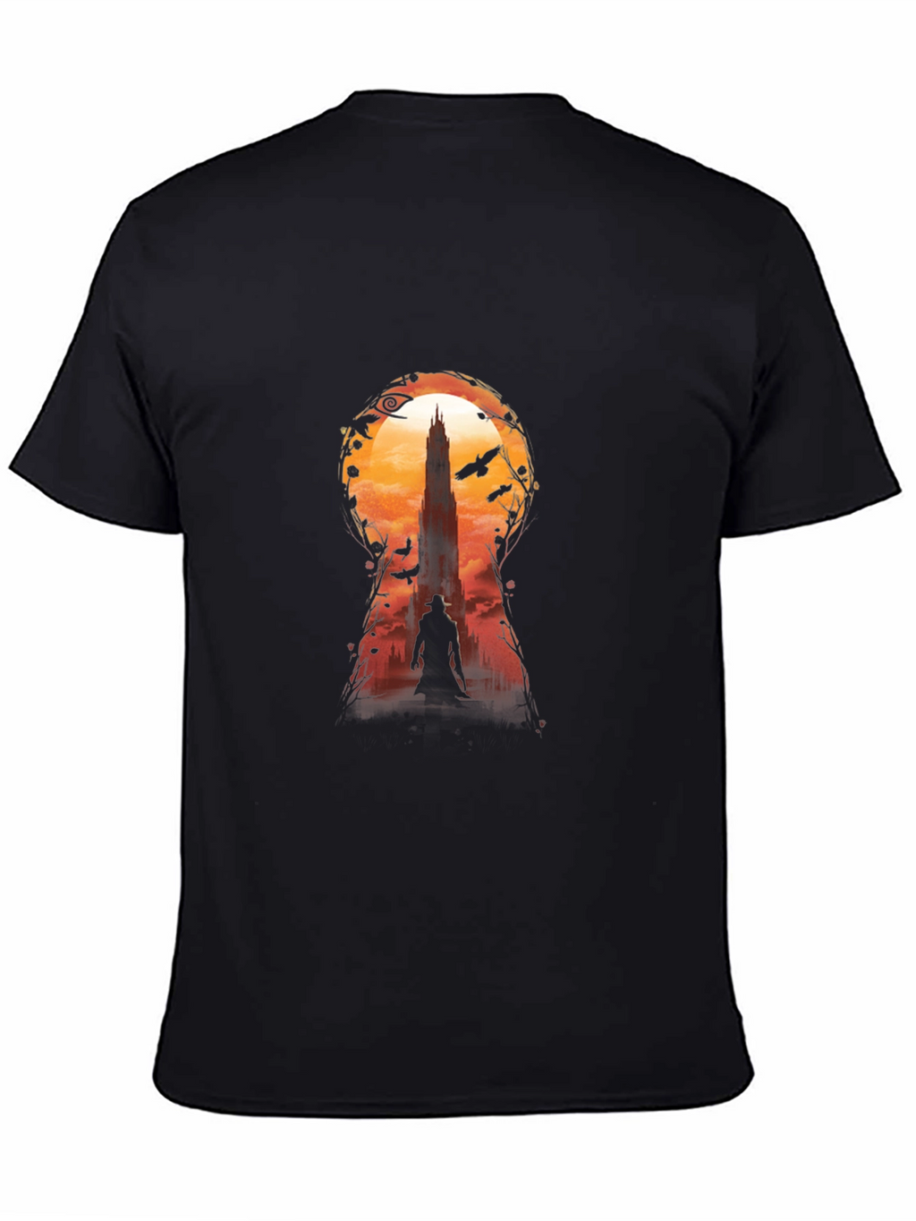 Dark Tower Keyhole Graphic Tee - Black