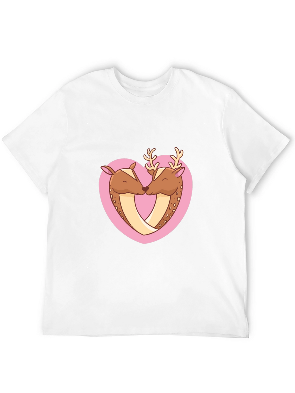 Deer Love Heart Graphic Tee