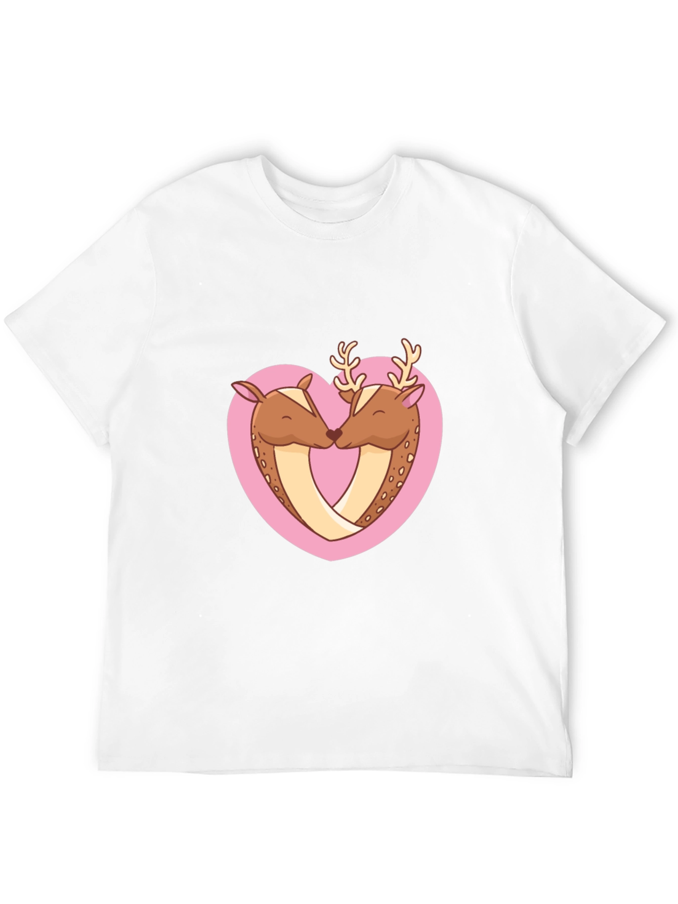 Deer Love Heart Graphic Tee