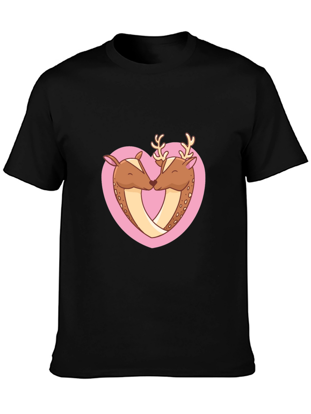 Deer Love Heart Graphic Tee
