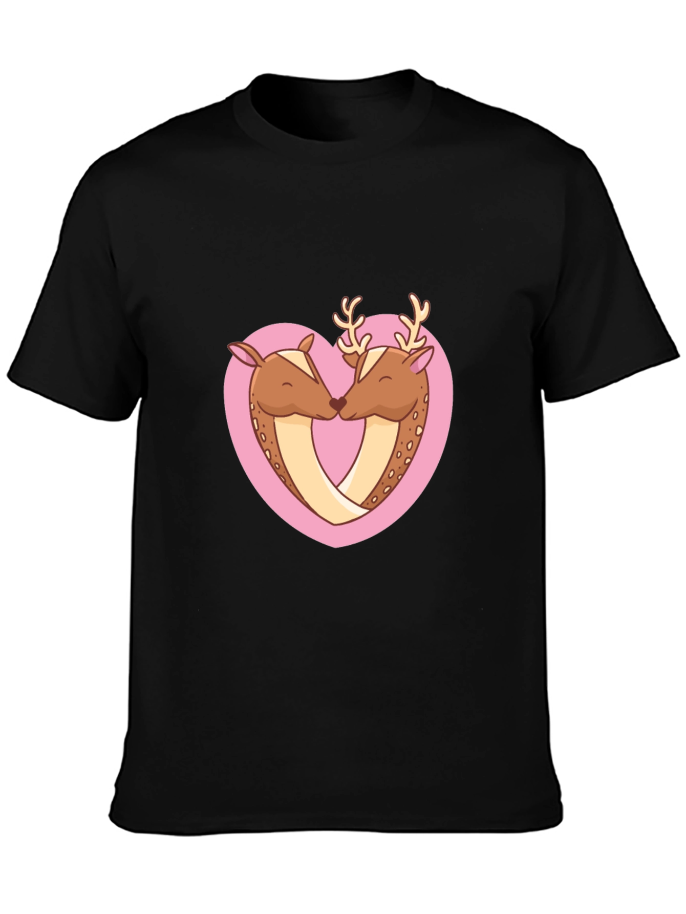 Deer Love Heart Graphic Tee