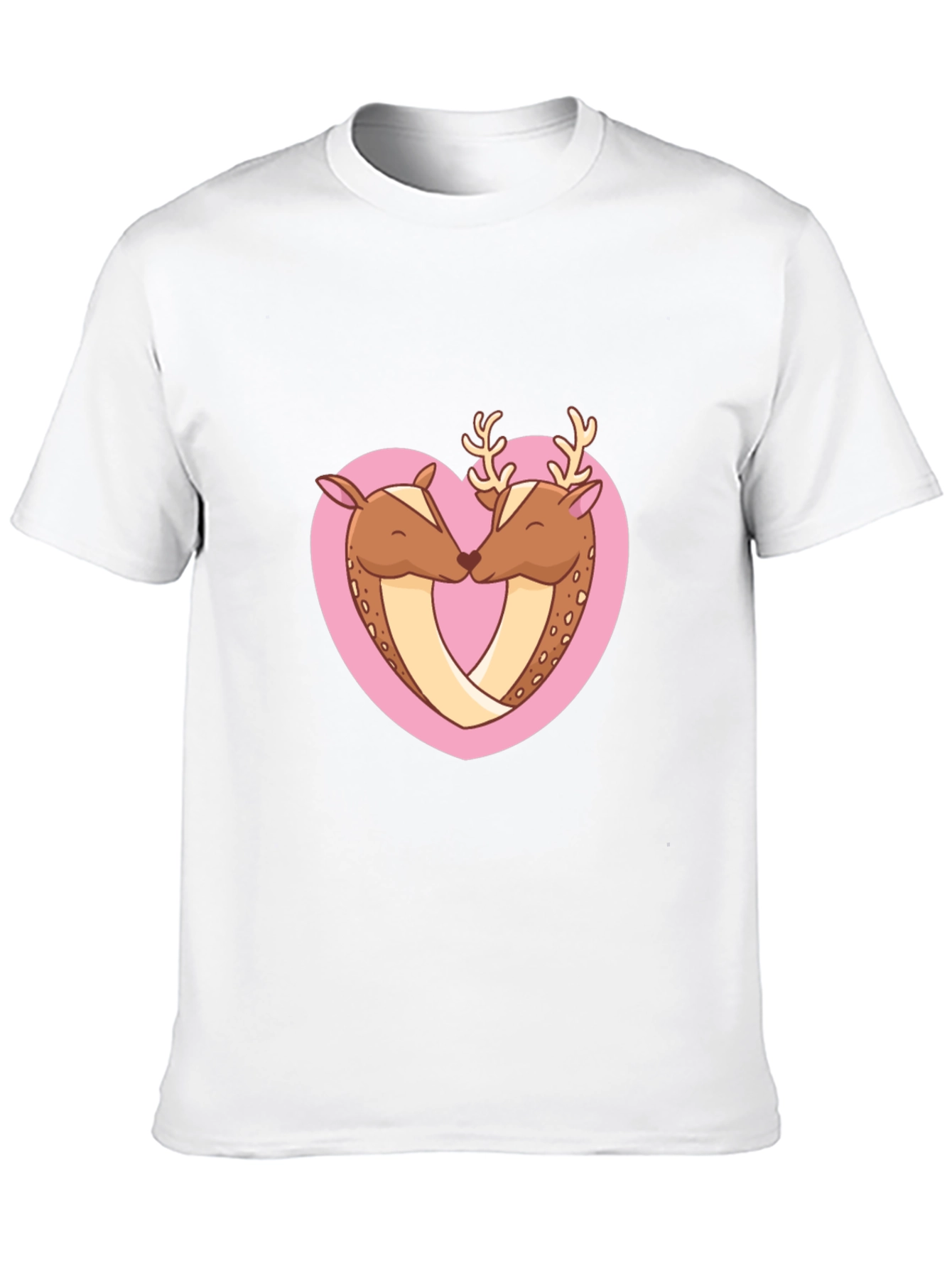 Deer Love Heart Graphic Tee