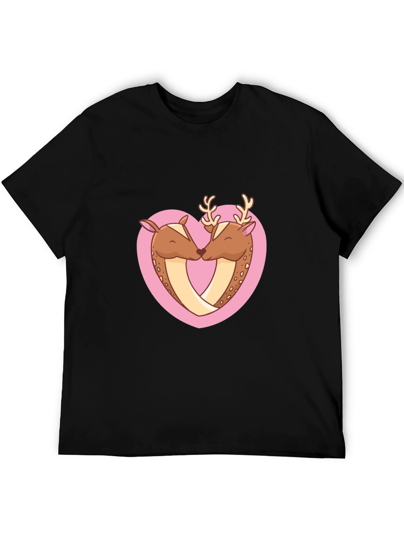 Deer Love Heart Graphic Tee