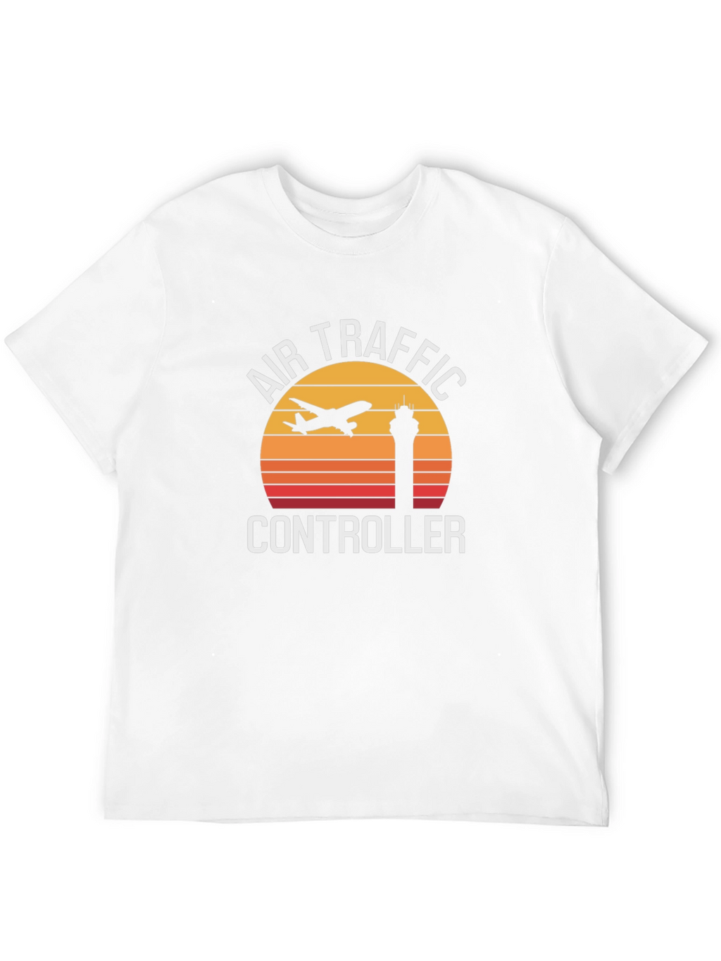 Air Traffic Controller Retro Sunset Graphic Tee