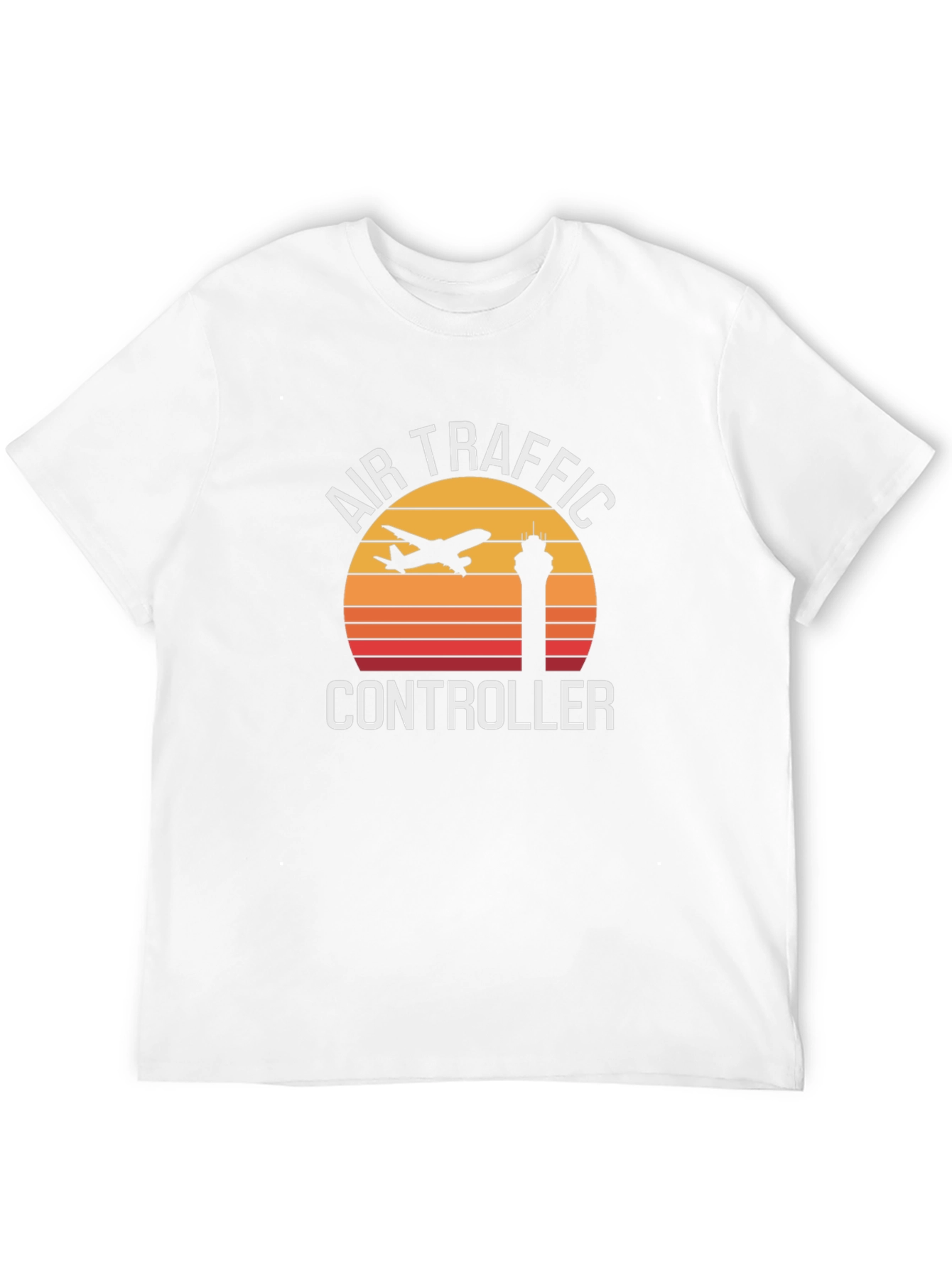 Air Traffic Controller Retro Sunset Graphic Tee