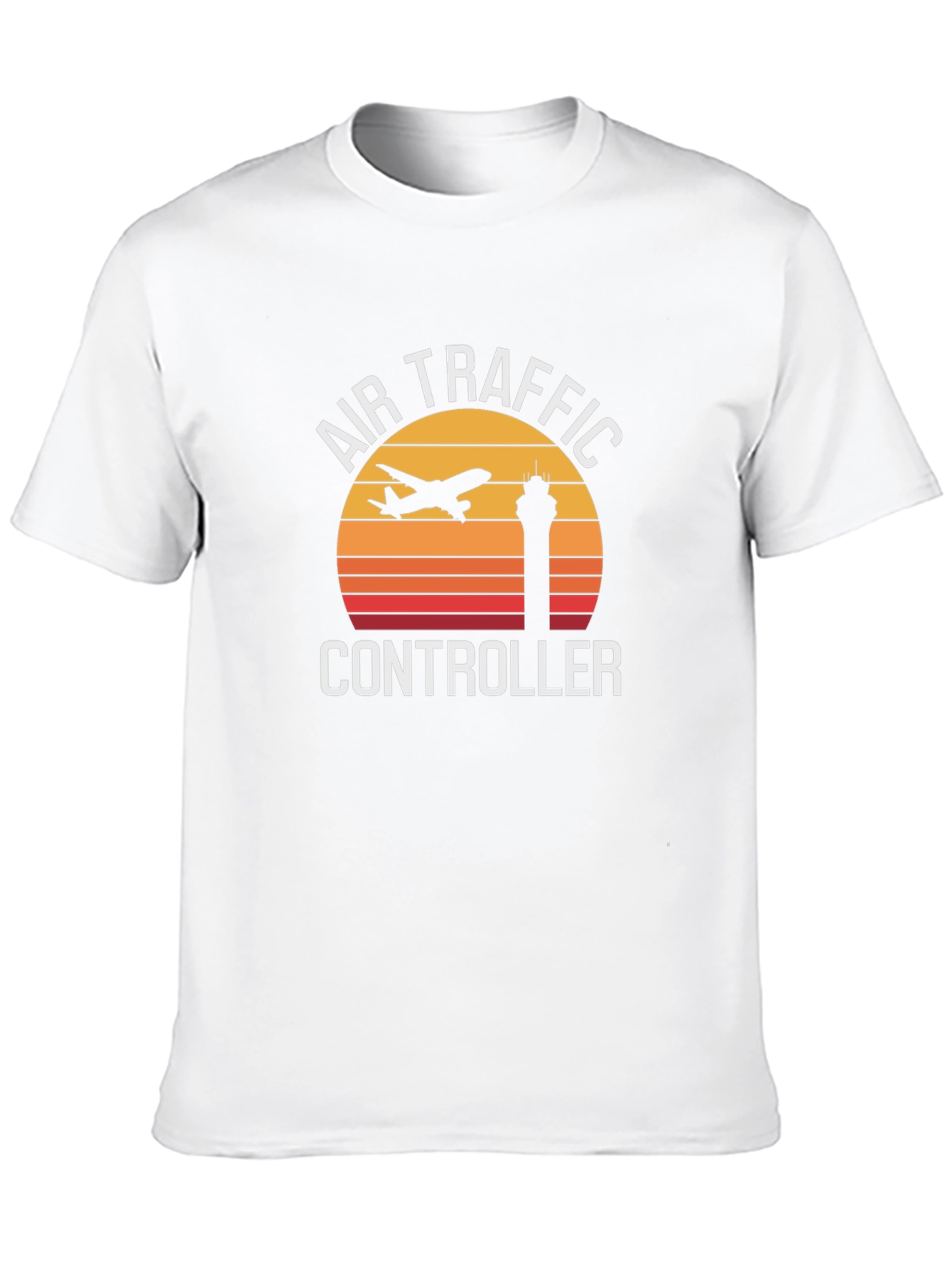Air Traffic Controller Retro Sunset Graphic Tee