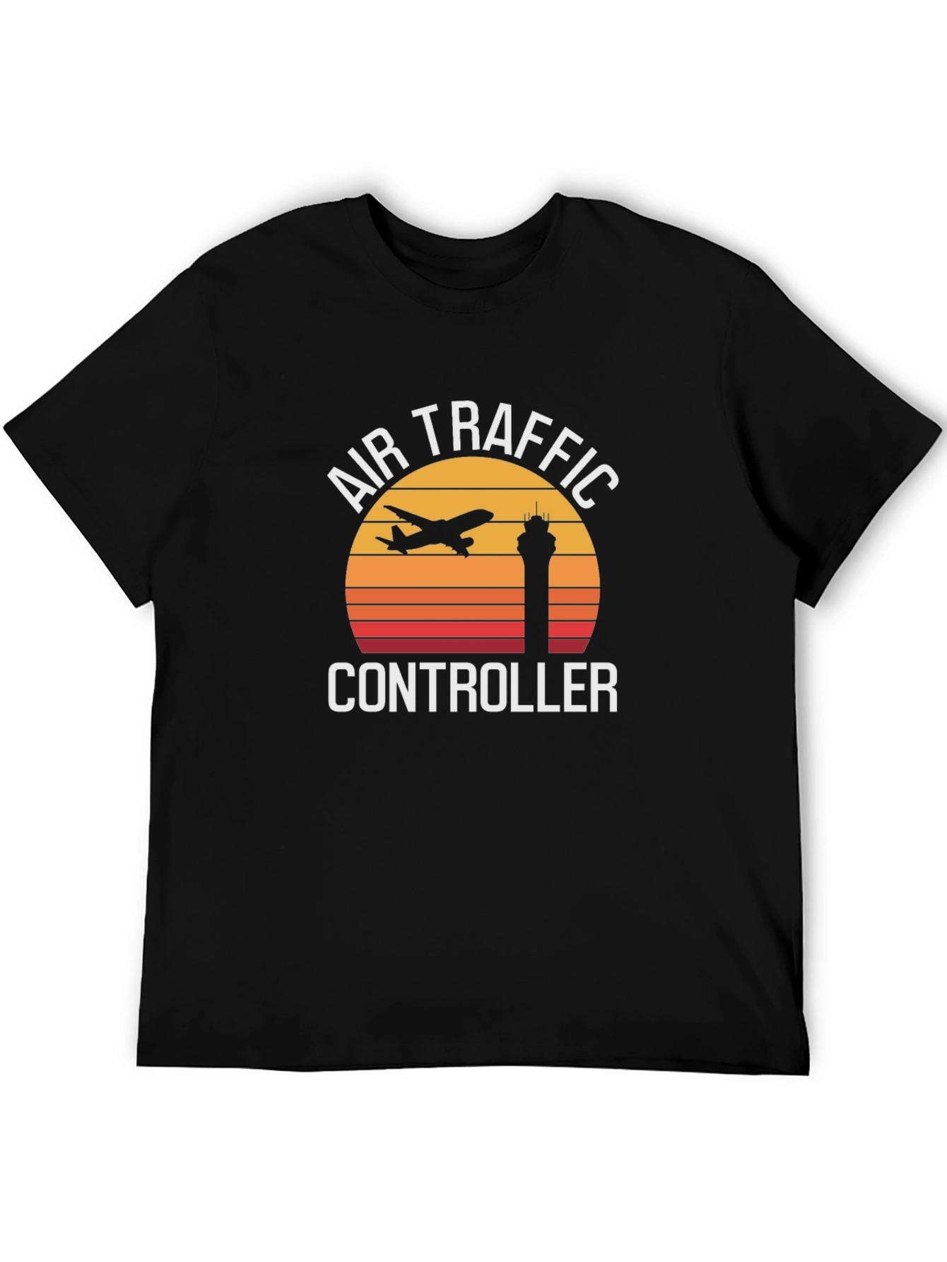 Air Traffic Controller Retro Sunset Graphic Tee