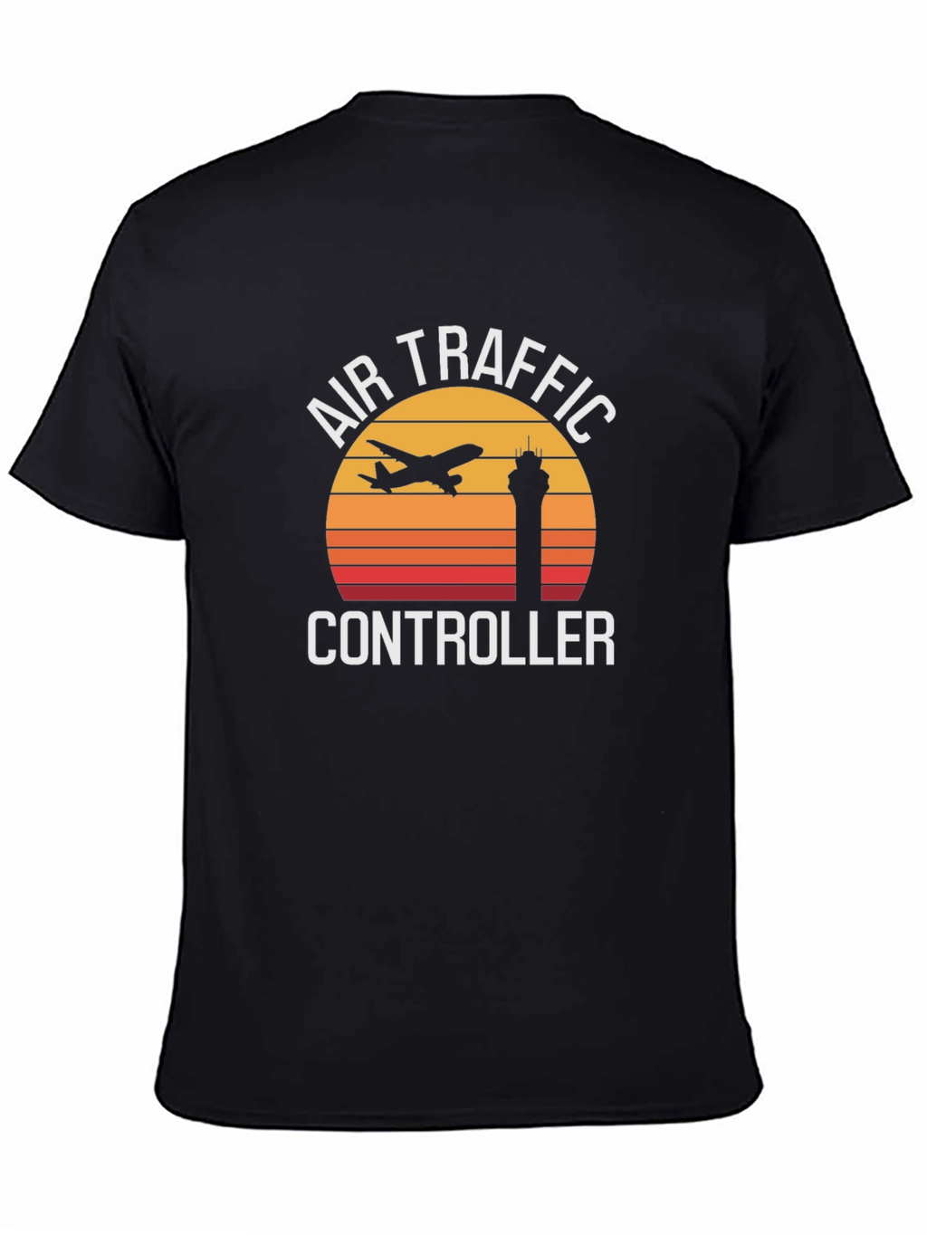 Air Traffic Controller Retro Sunset Graphic Tee