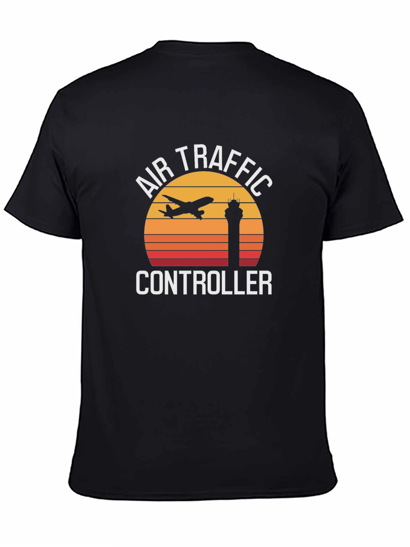 Air Traffic Controller Retro Sunset Graphic Tee