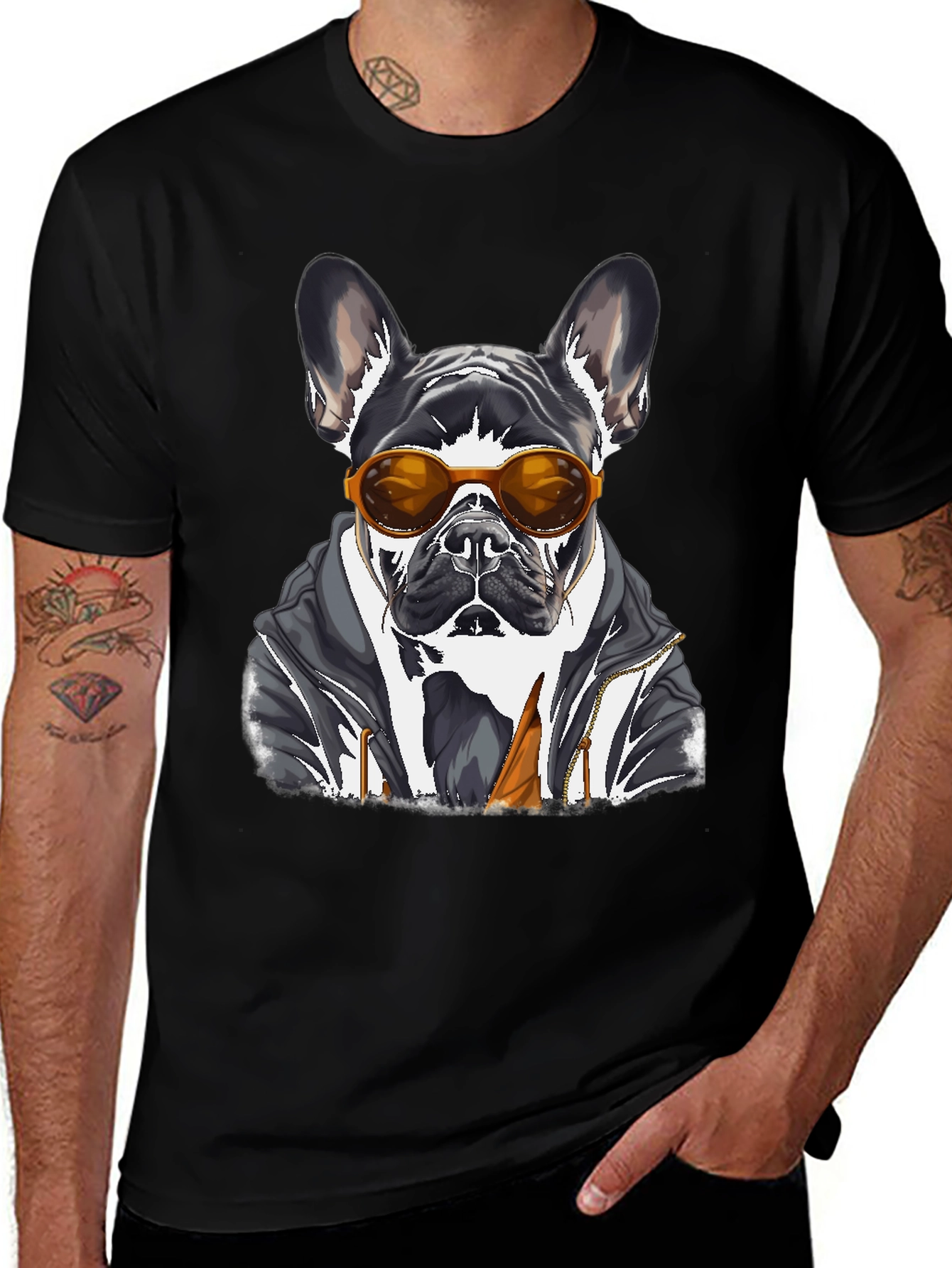 Cool Dog T-Shirt - French Bulldog Graphic Tee