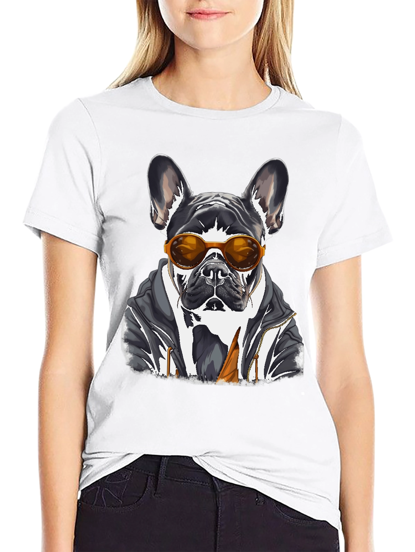 Cool Dog T-Shirt - French Bulldog Graphic Tee