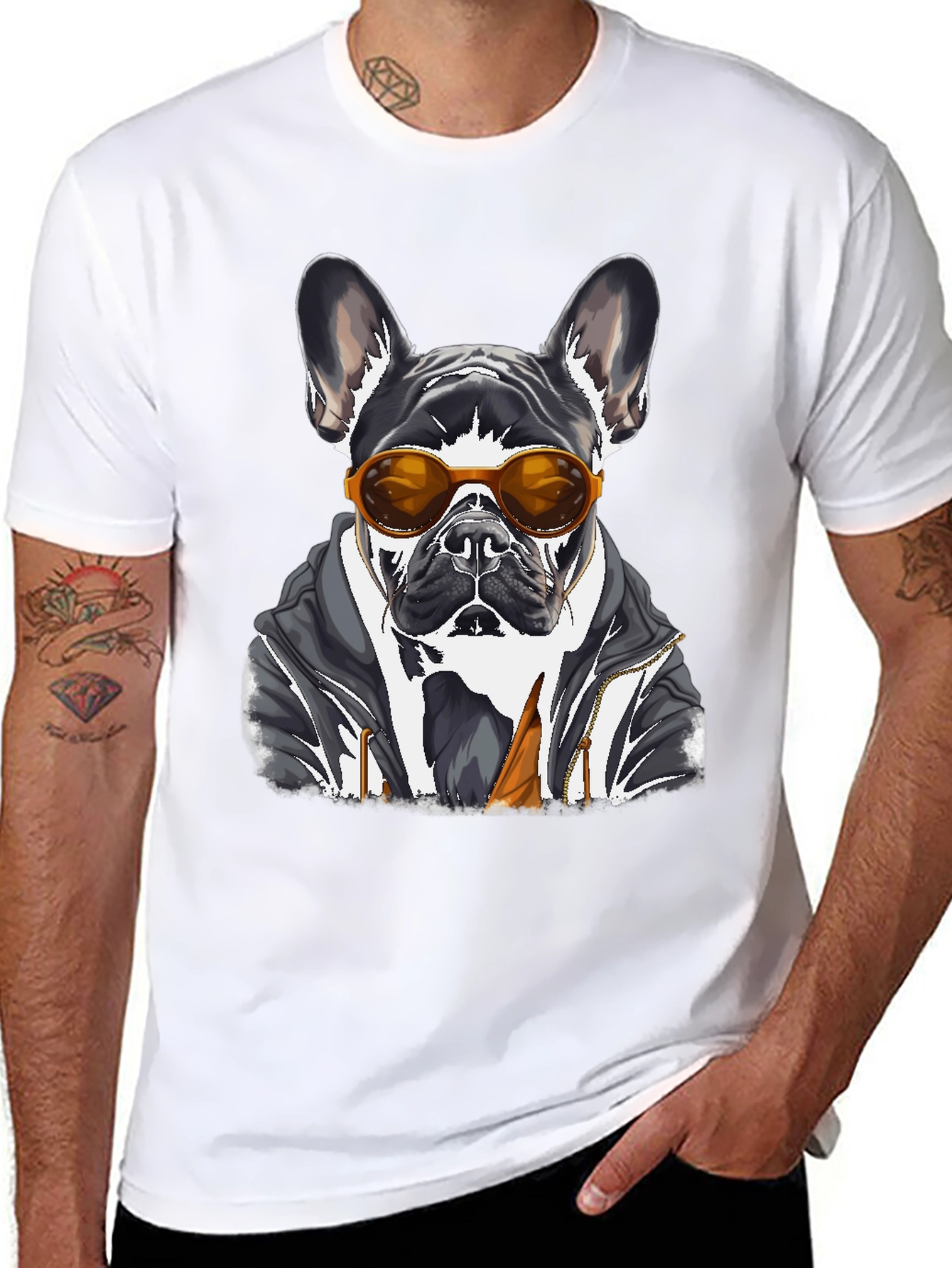 Cool Dog T-Shirt - French Bulldog Graphic Tee