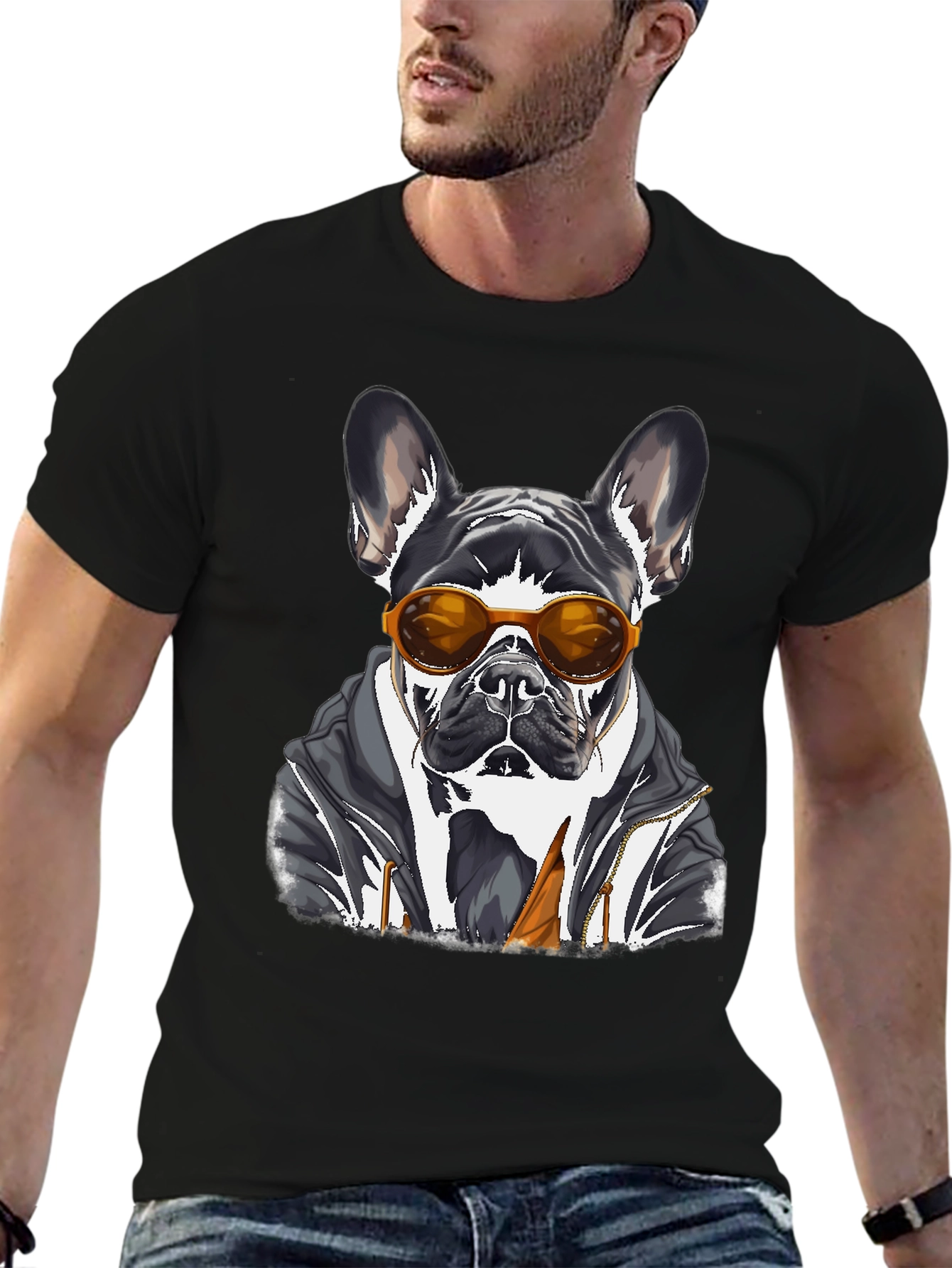 Cool Dog T-Shirt - French Bulldog Graphic Tee