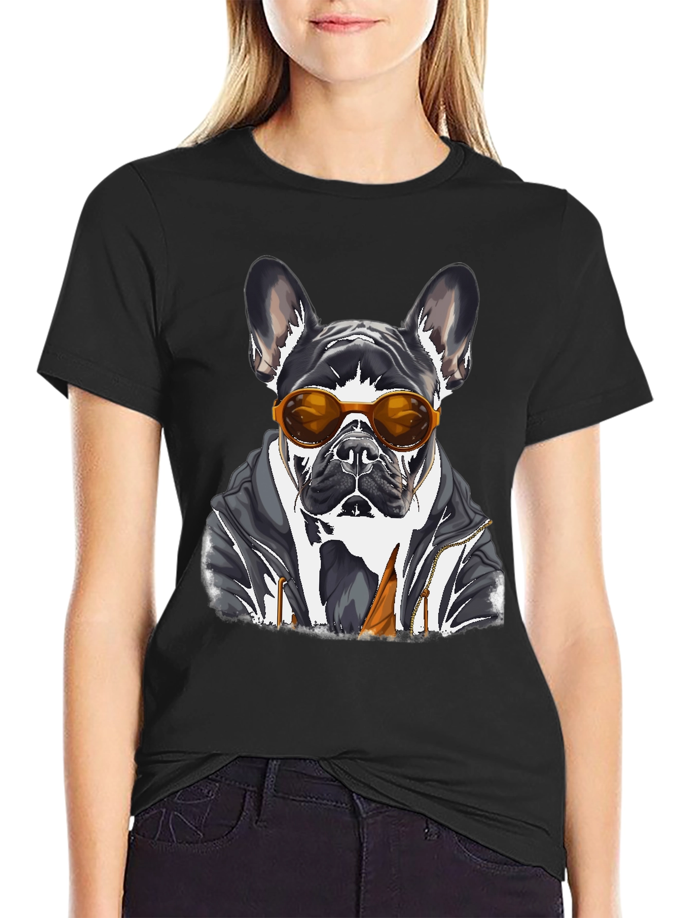 Cool Dog T-Shirt - French Bulldog Graphic Tee