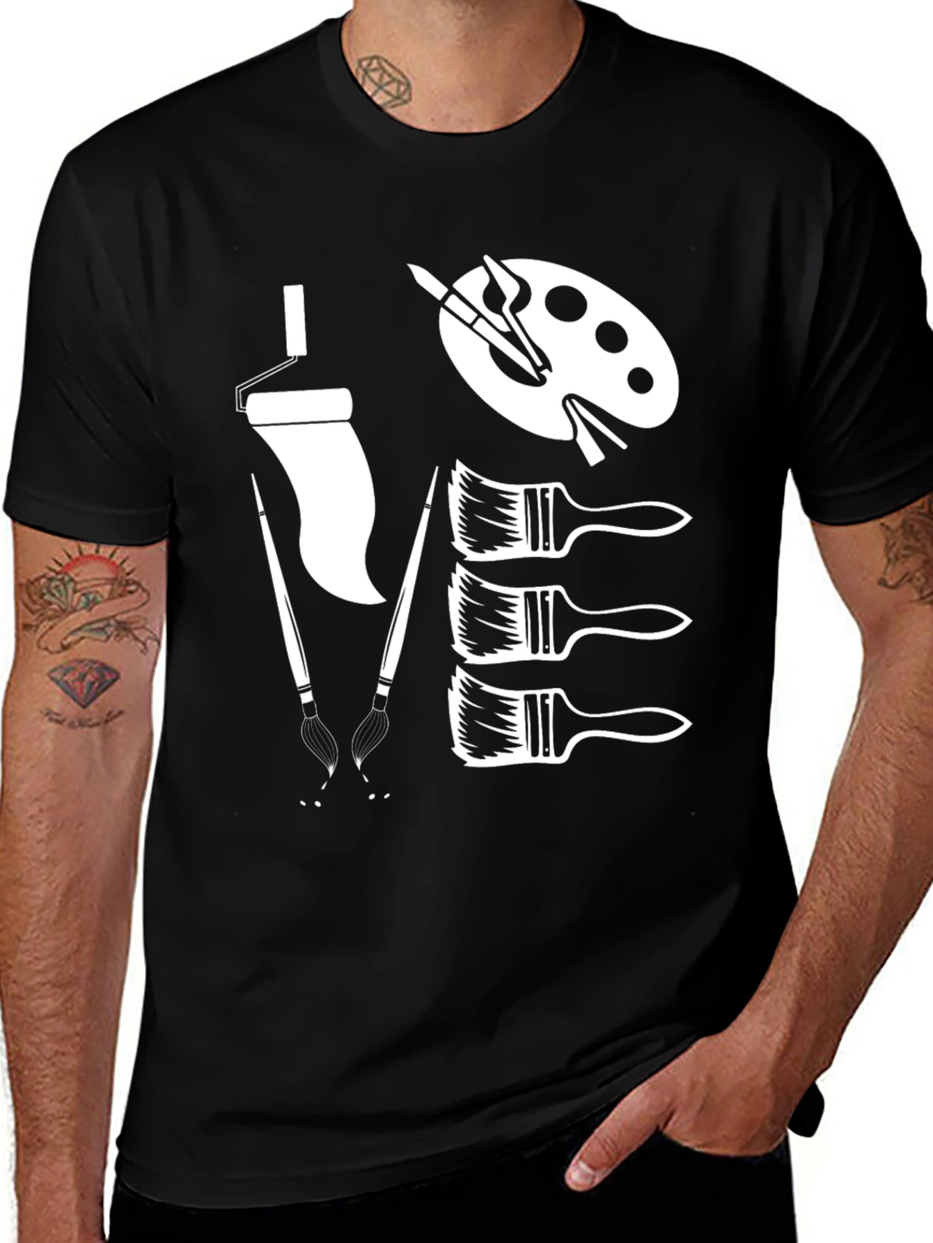 Artists Tools Graphic Tee - Creative Design