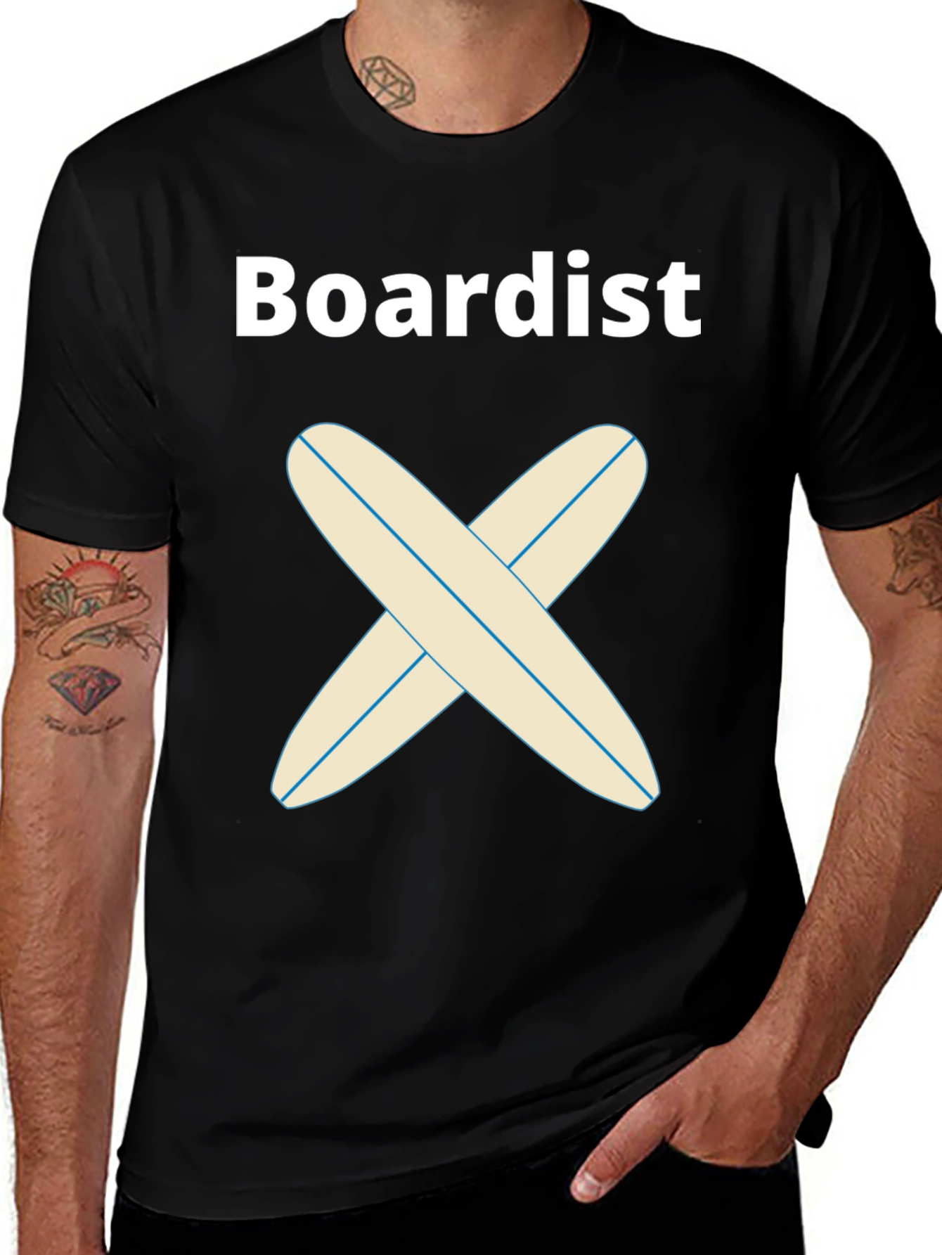 Boardist Surfboard Tee - Casual Graphic T-Shirt